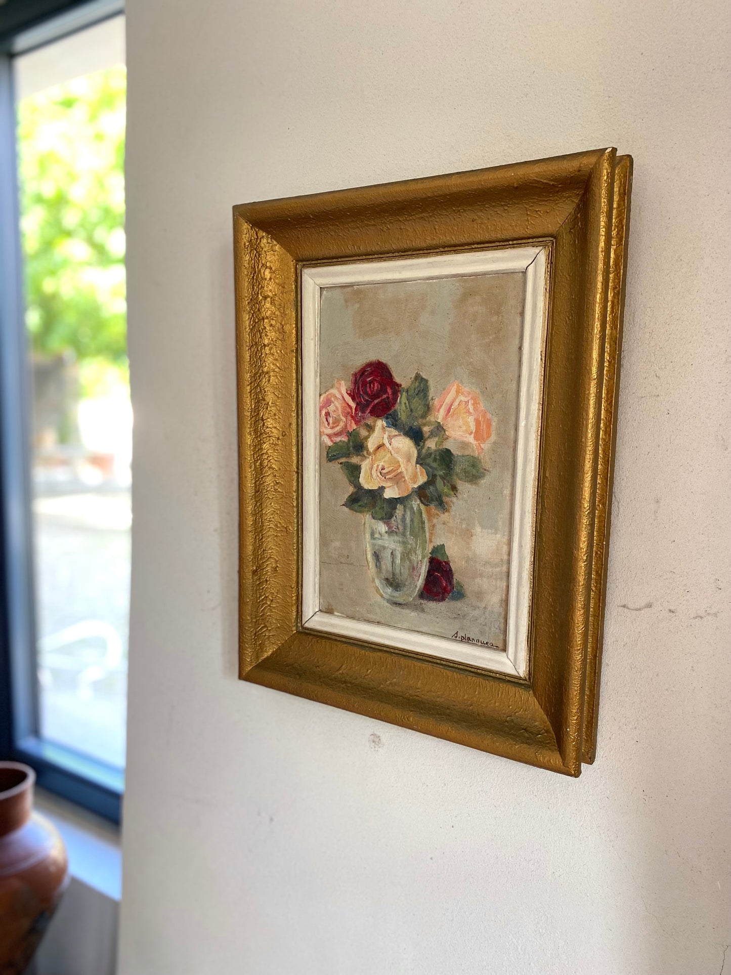 Huile sur toile encadrée