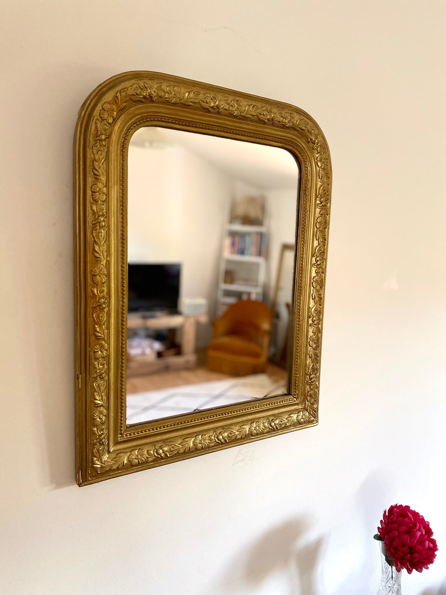 Miroir Louis Philippe ancien doré