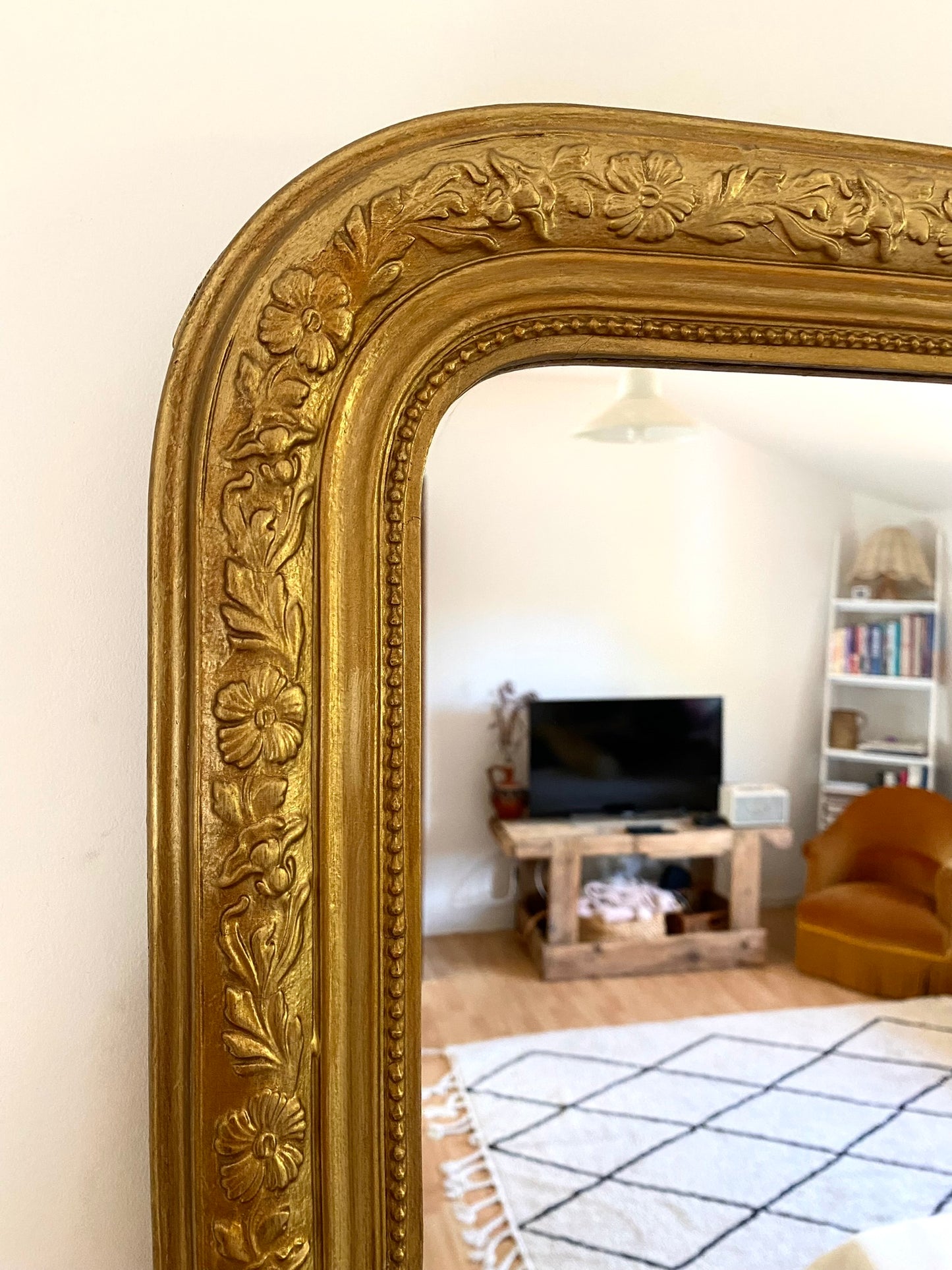 Miroir Louis Philippe ancien doré