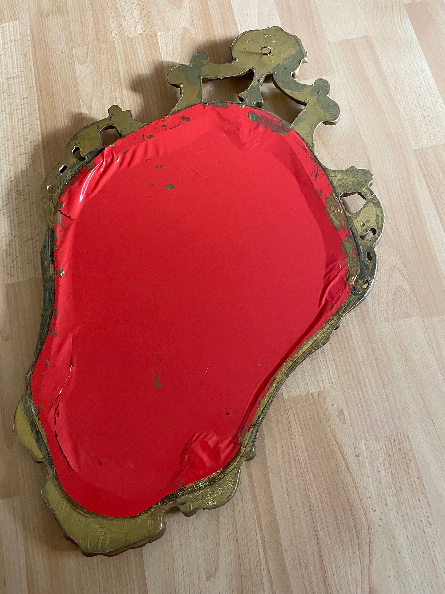Miroir ancien à coquille