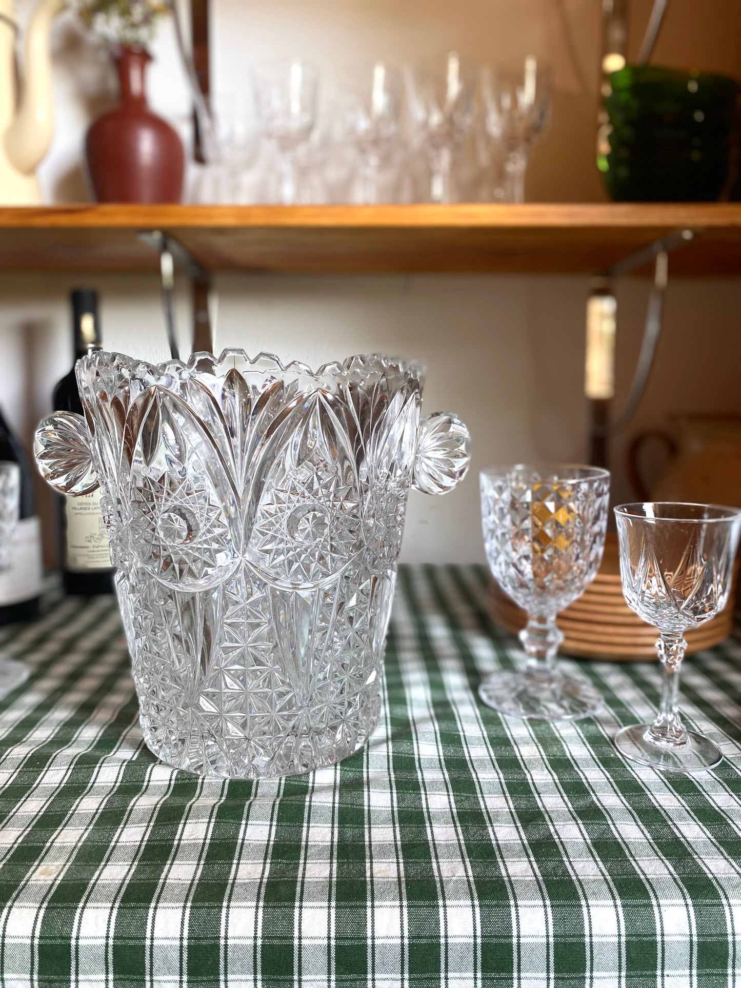 Seau à champagne en cristal