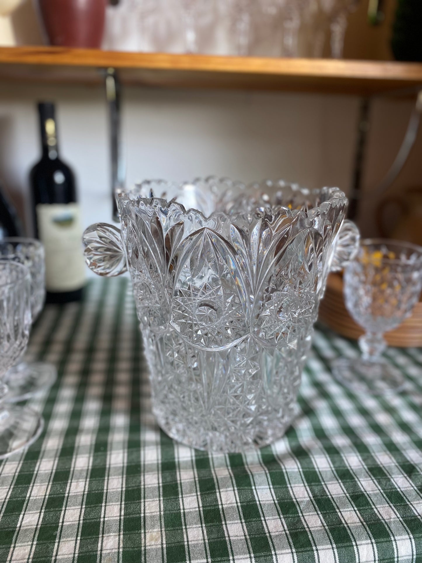Seau à champagne en cristal