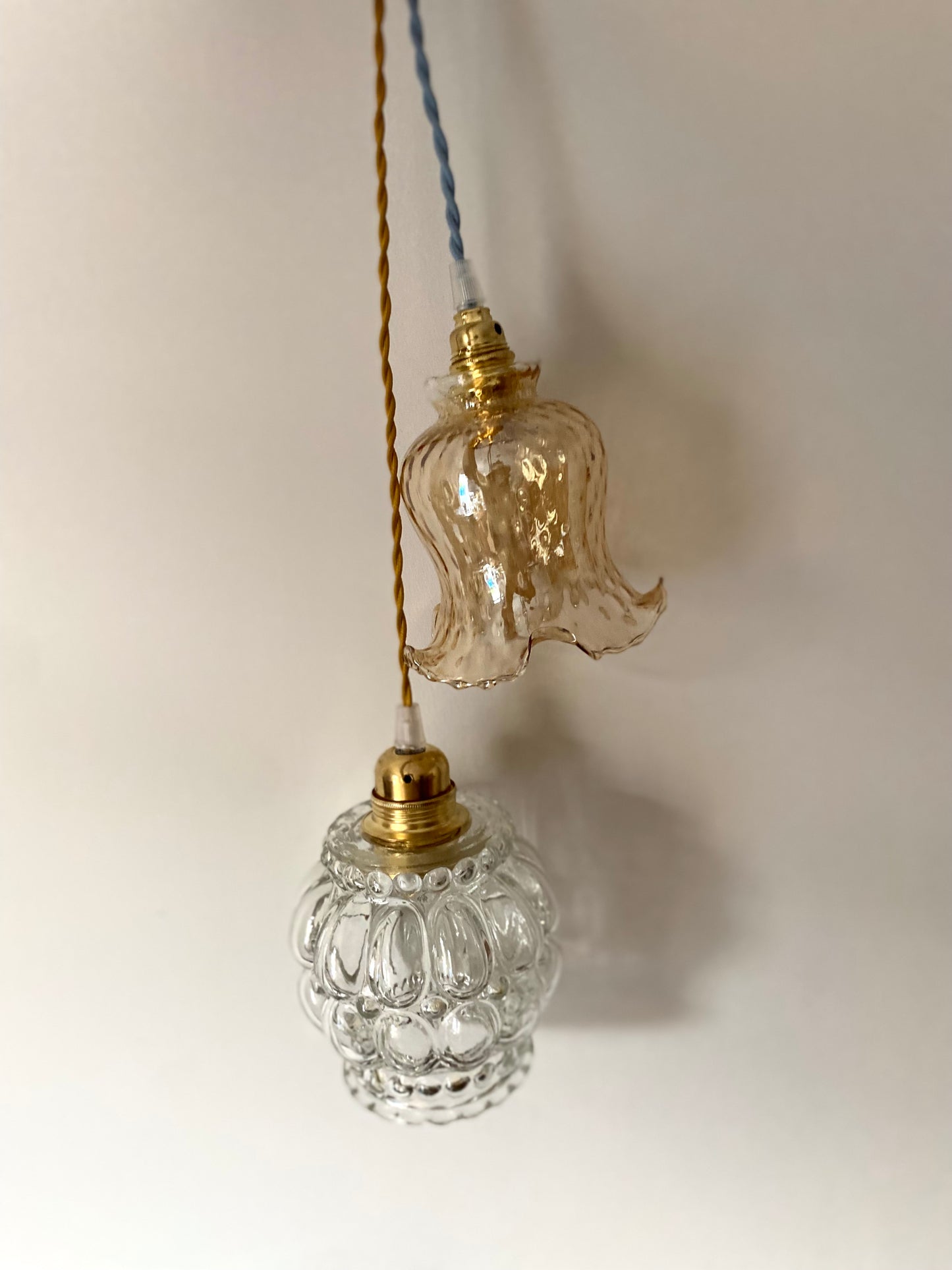 Baladeuse en verre bullé