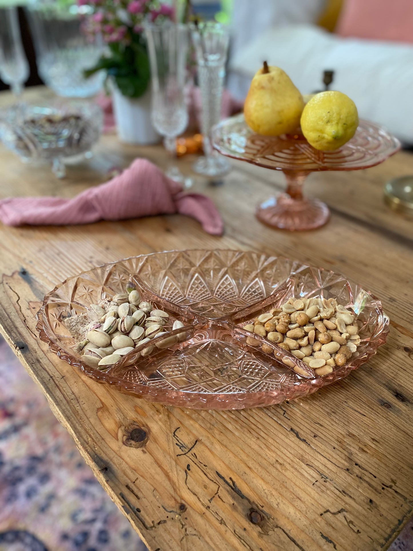Plat de présentation à compartiment