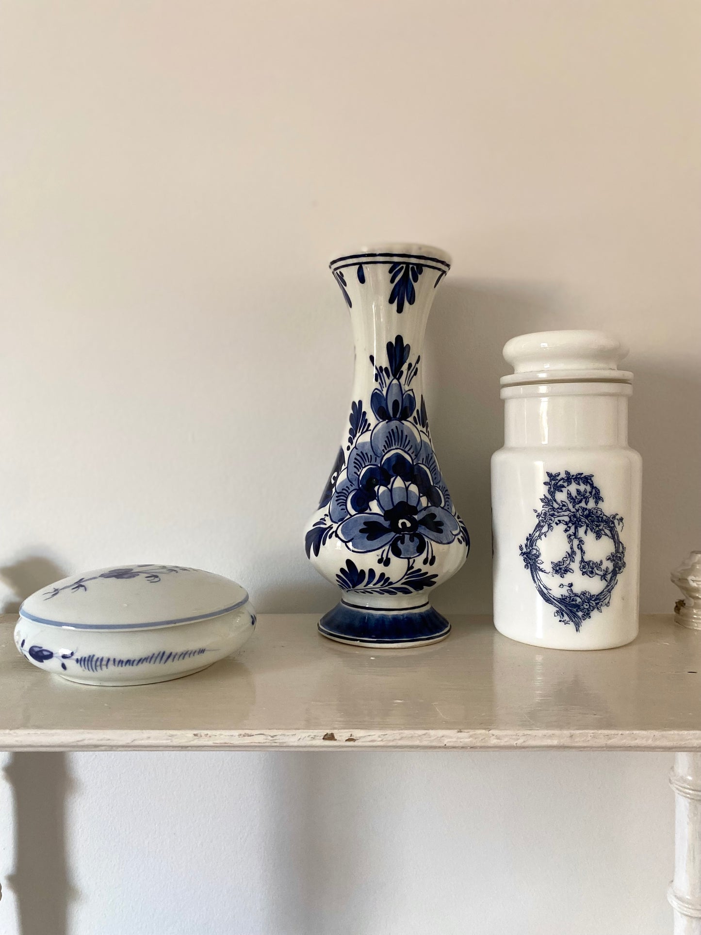 Boîte à bijoux en porcelaine de Chantilly