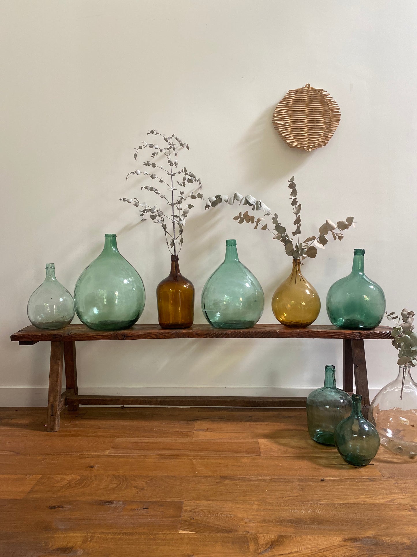 Dame Jeanne ancienne en verre