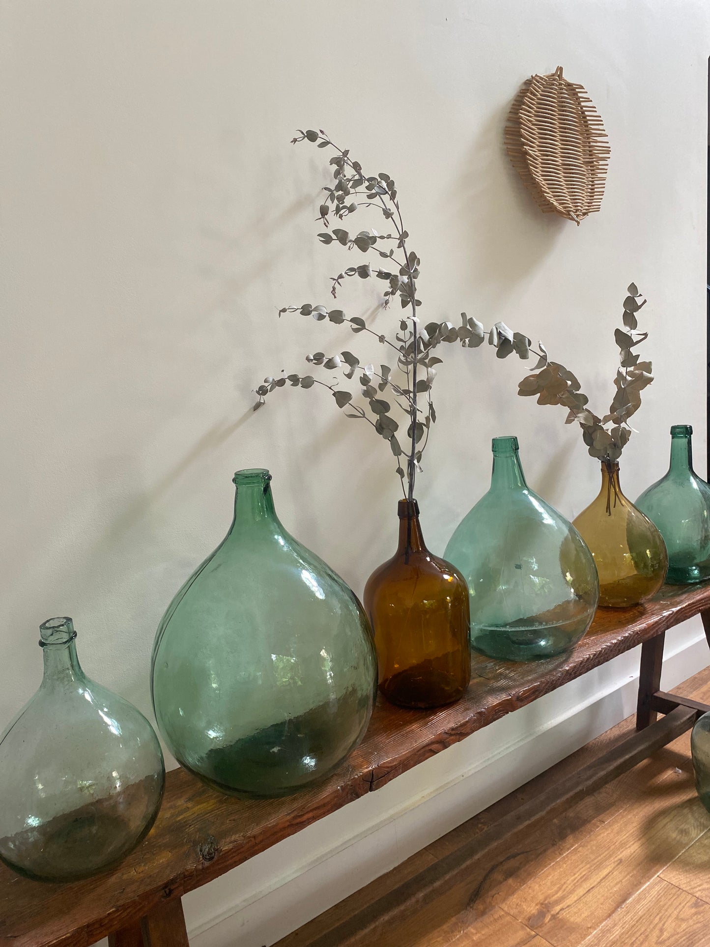 Dame Jeanne ancienne en verre