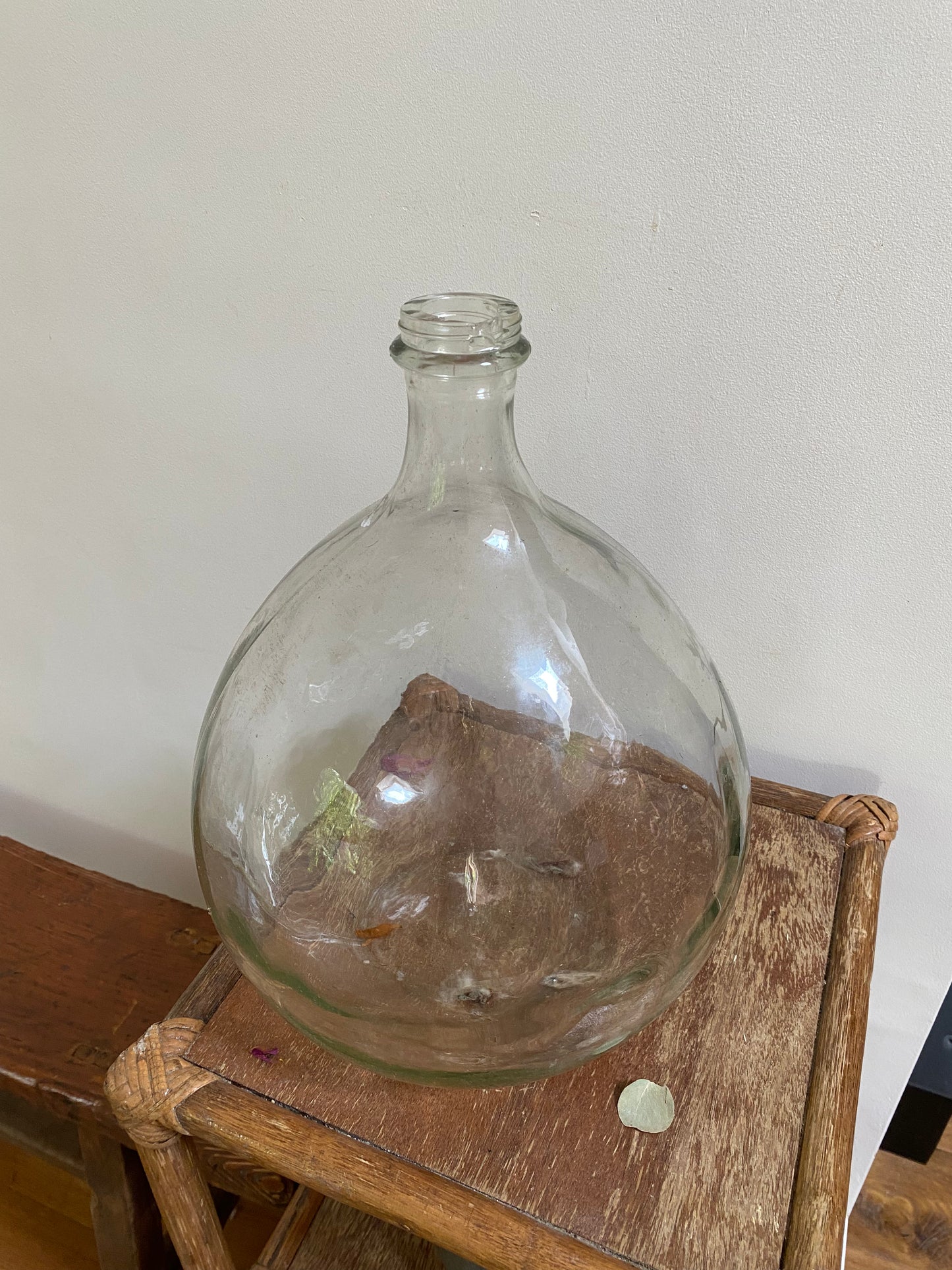 Dame Jeanne ancienne en verre