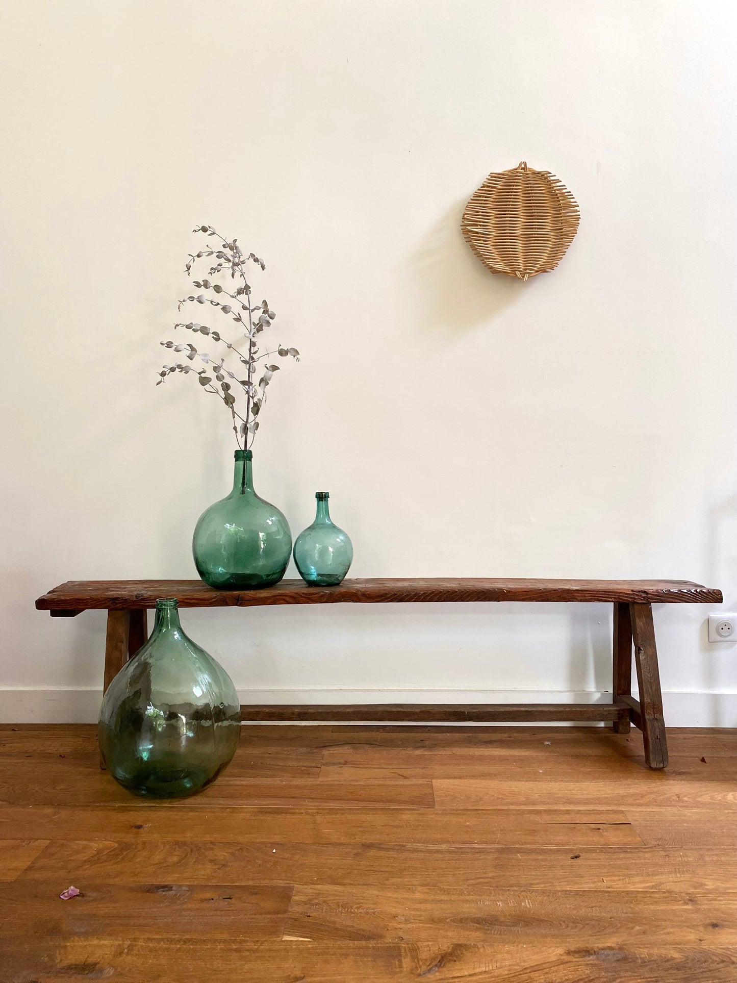 Banc de ferme en bois ancien