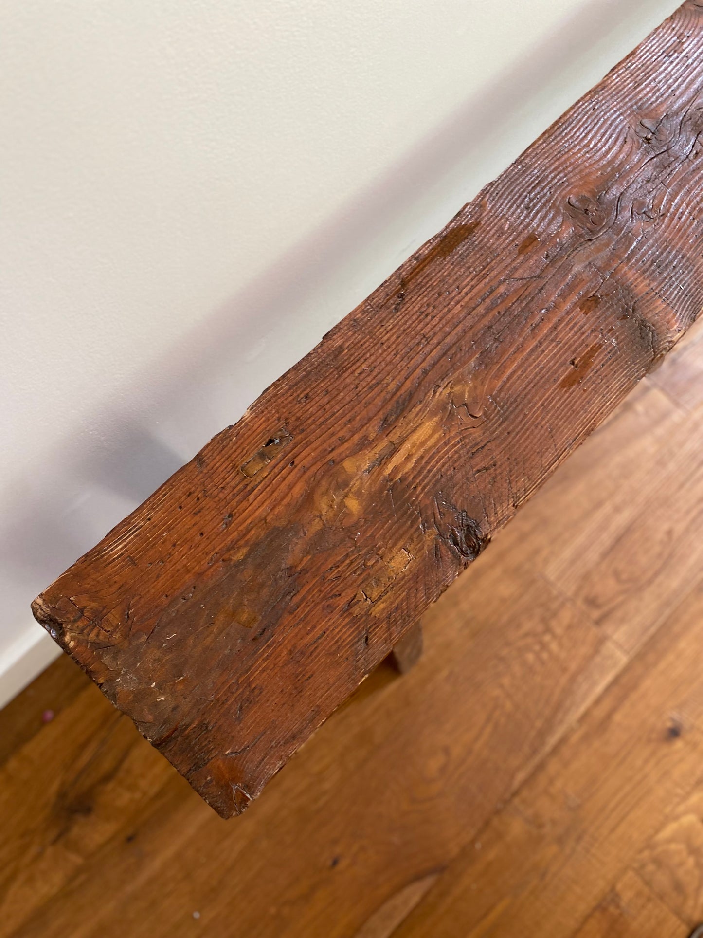 Banc de ferme en bois ancien