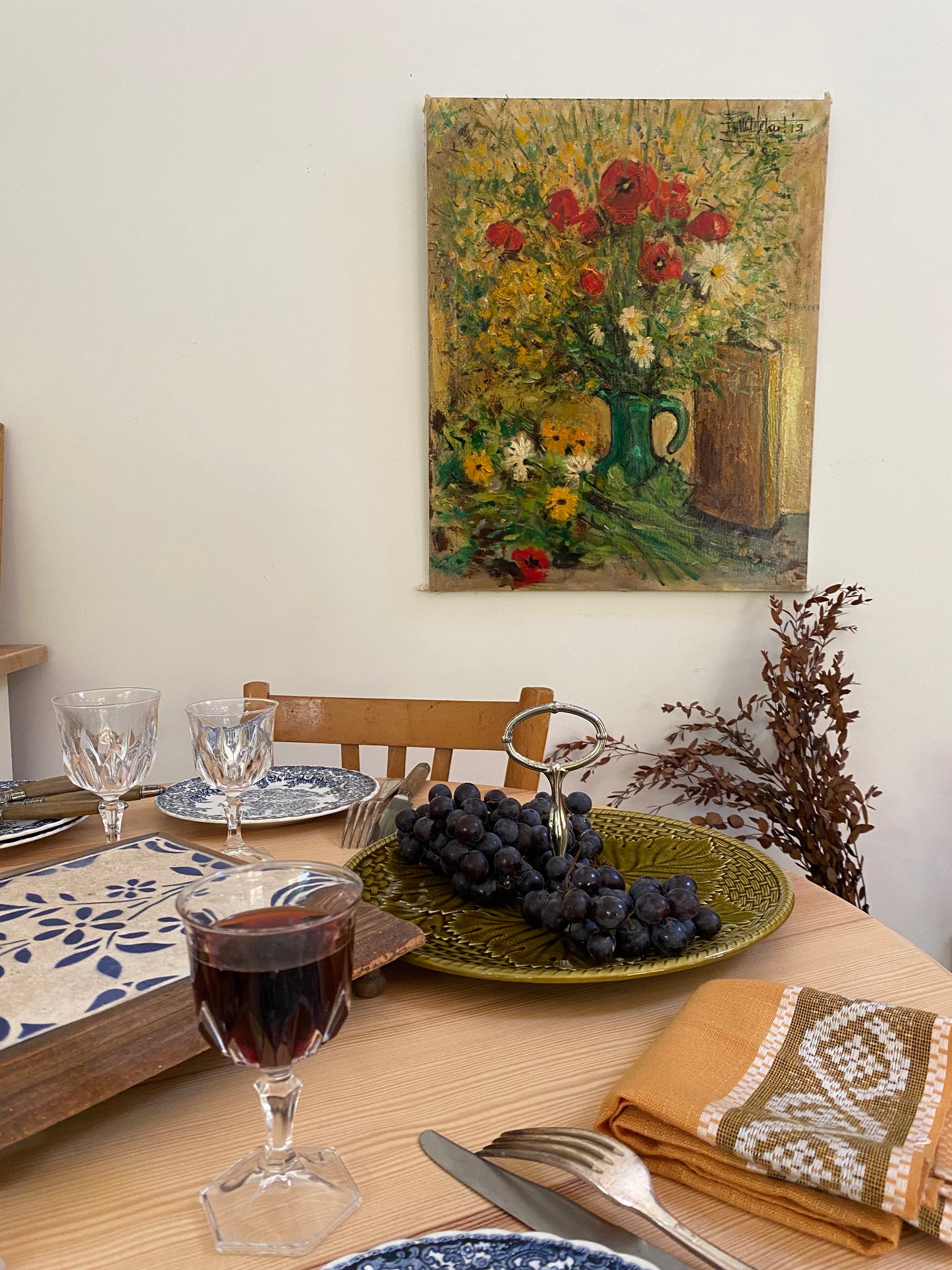 Peinture sur toile ancienne