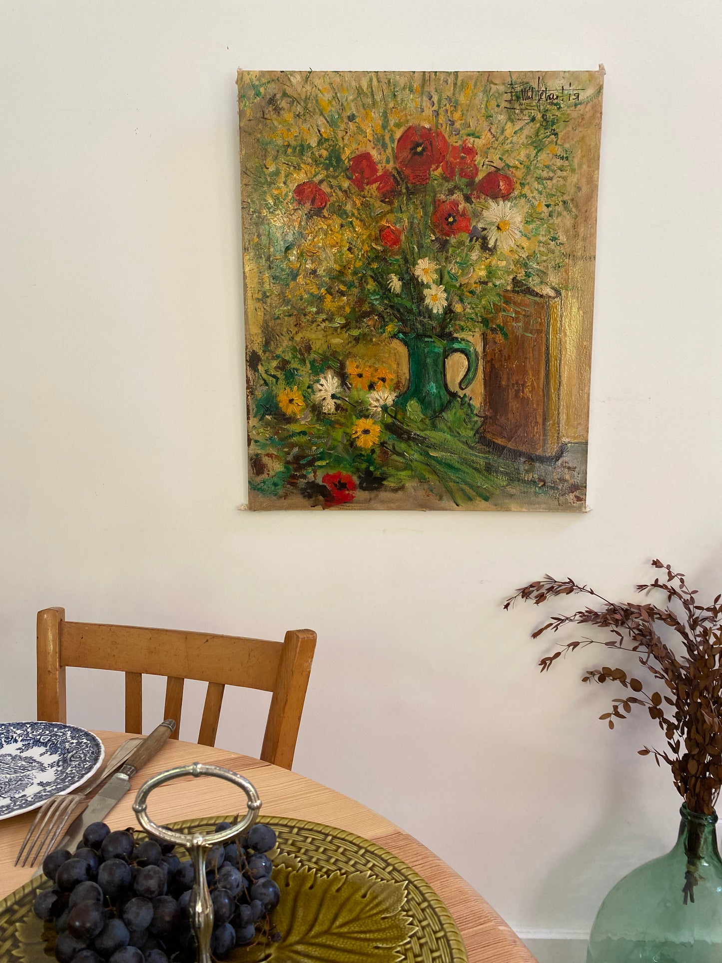Peinture sur toile ancienne