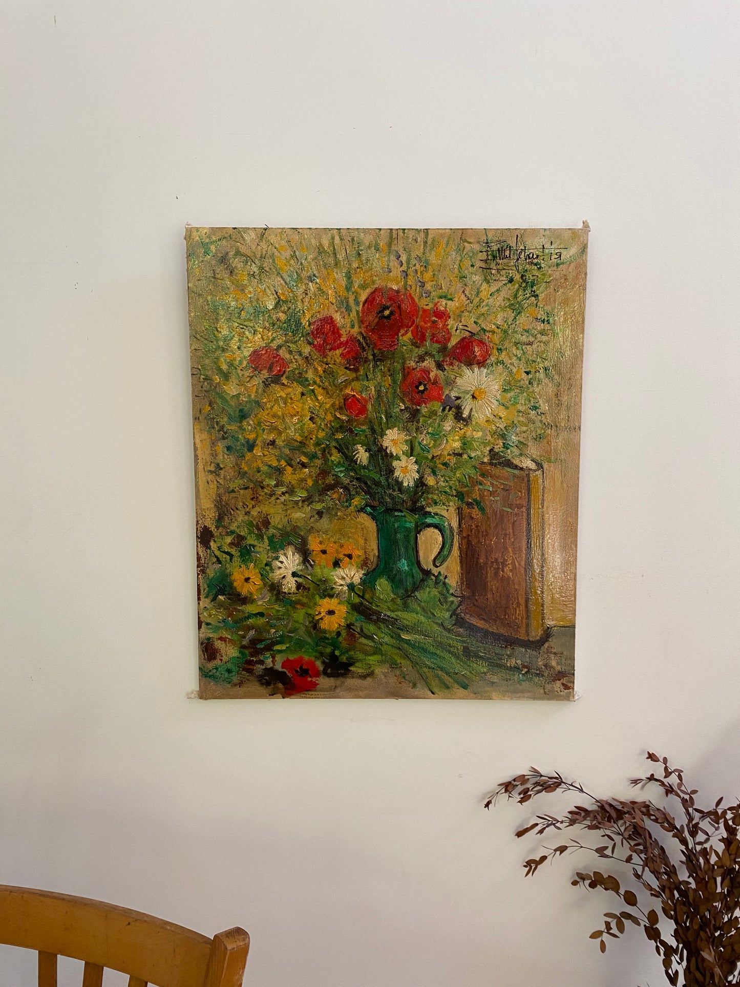 Peinture sur toile ancienne