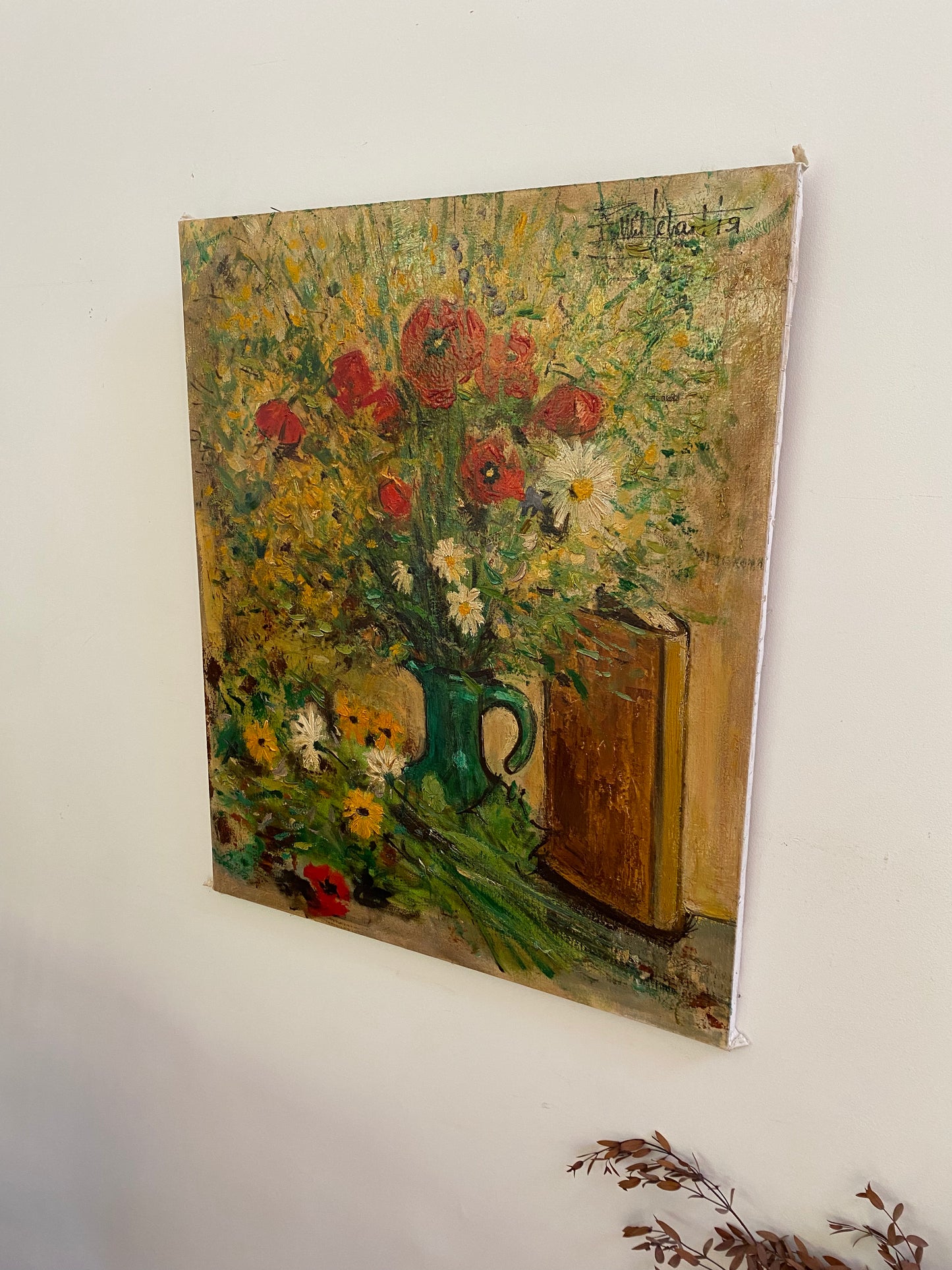 Peinture sur toile ancienne