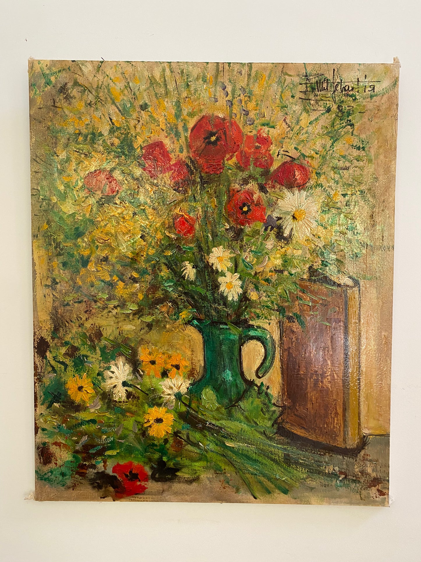 Peinture sur toile ancienne