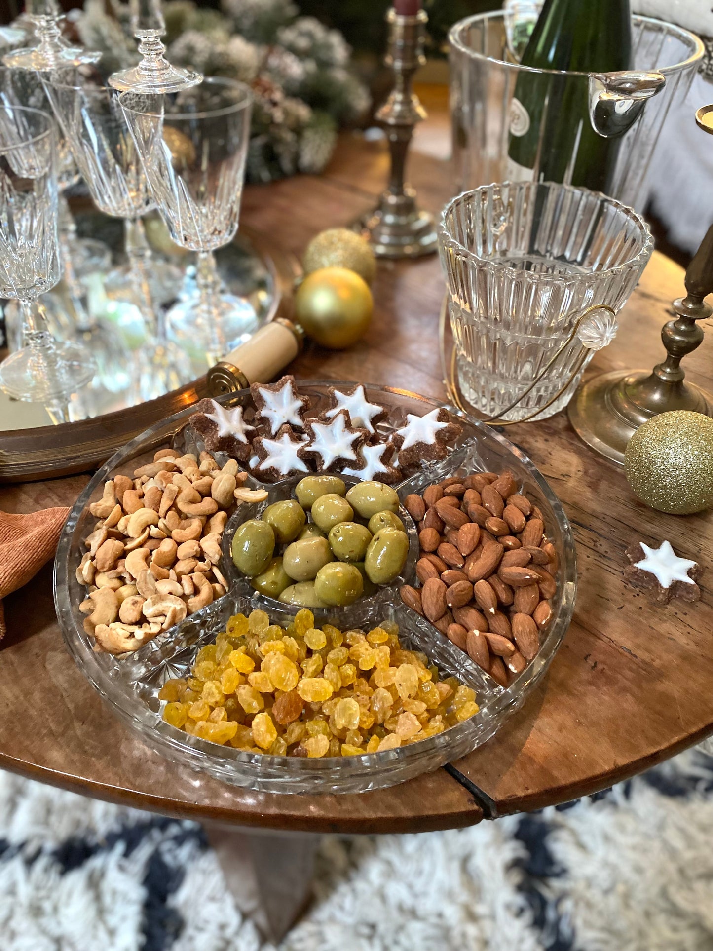 Plat de présentation à compartiment