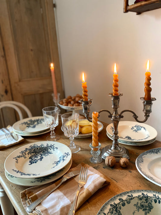 6 assiettes en faïence Terre de fer