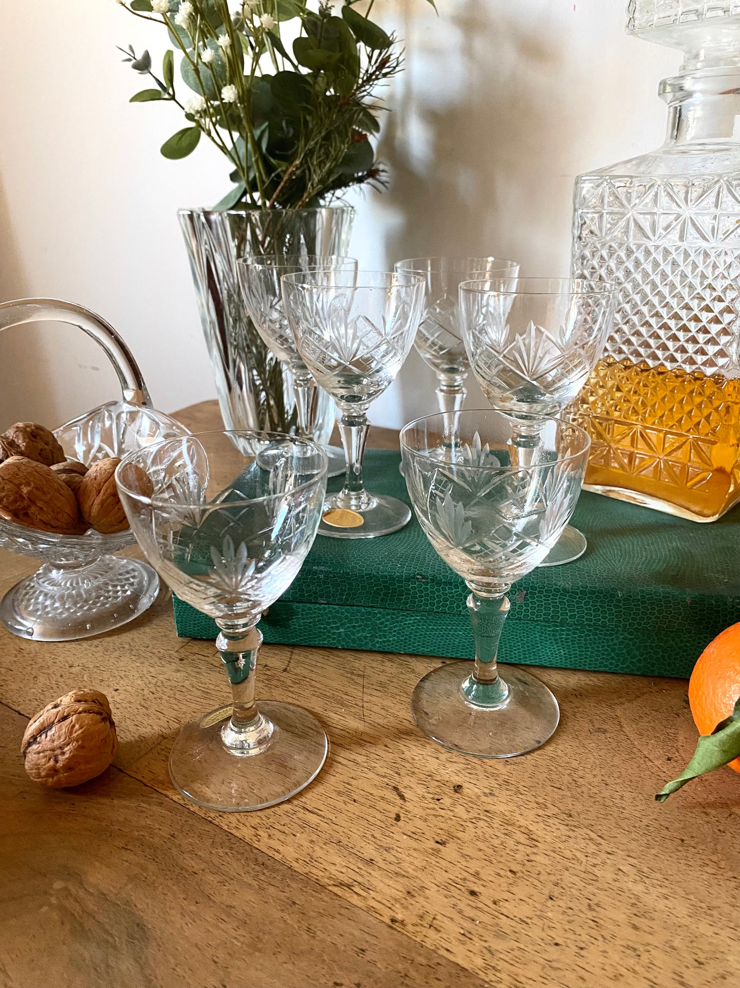 Service à digestif en cristal