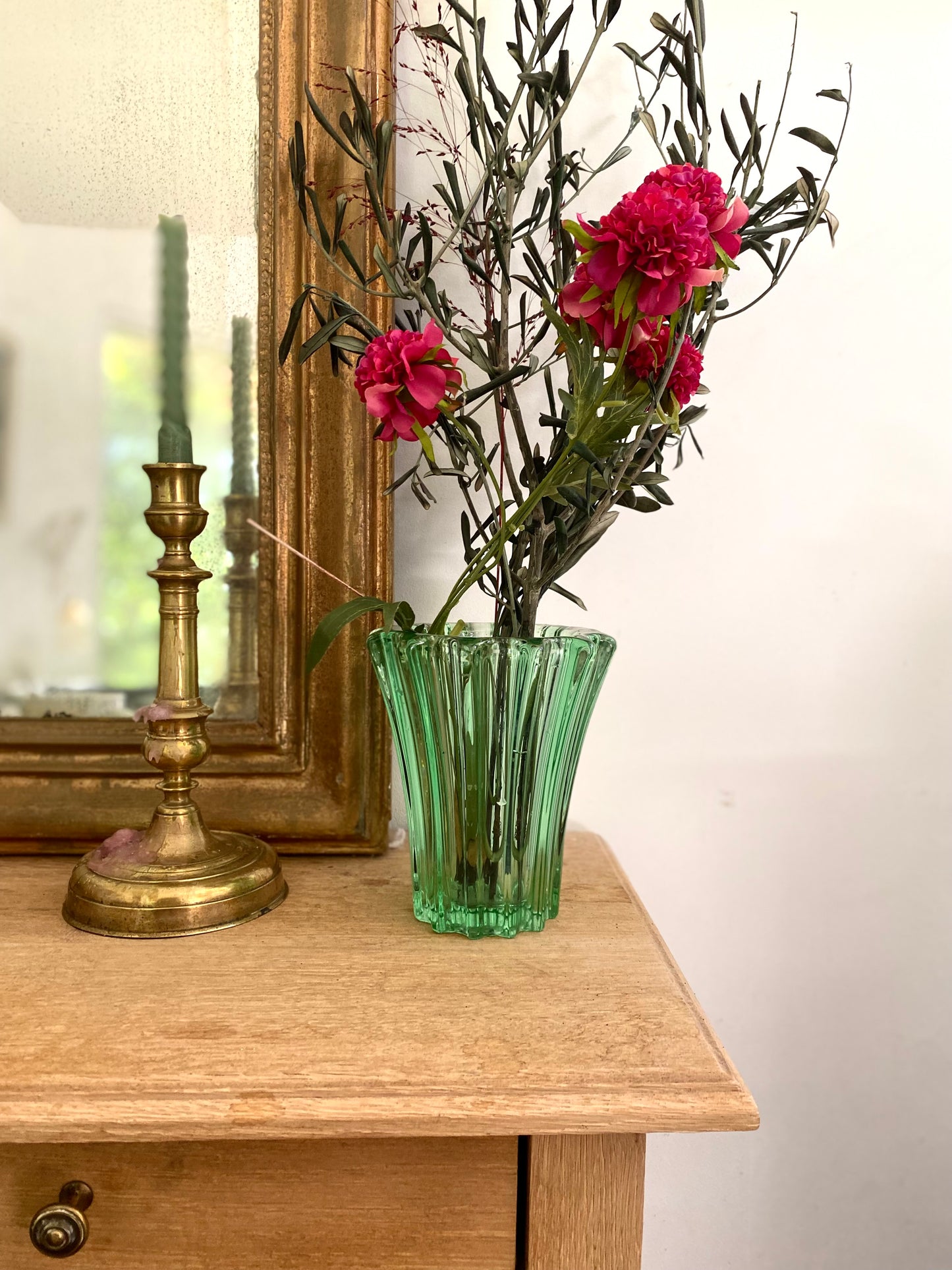 Vase en verre vintage