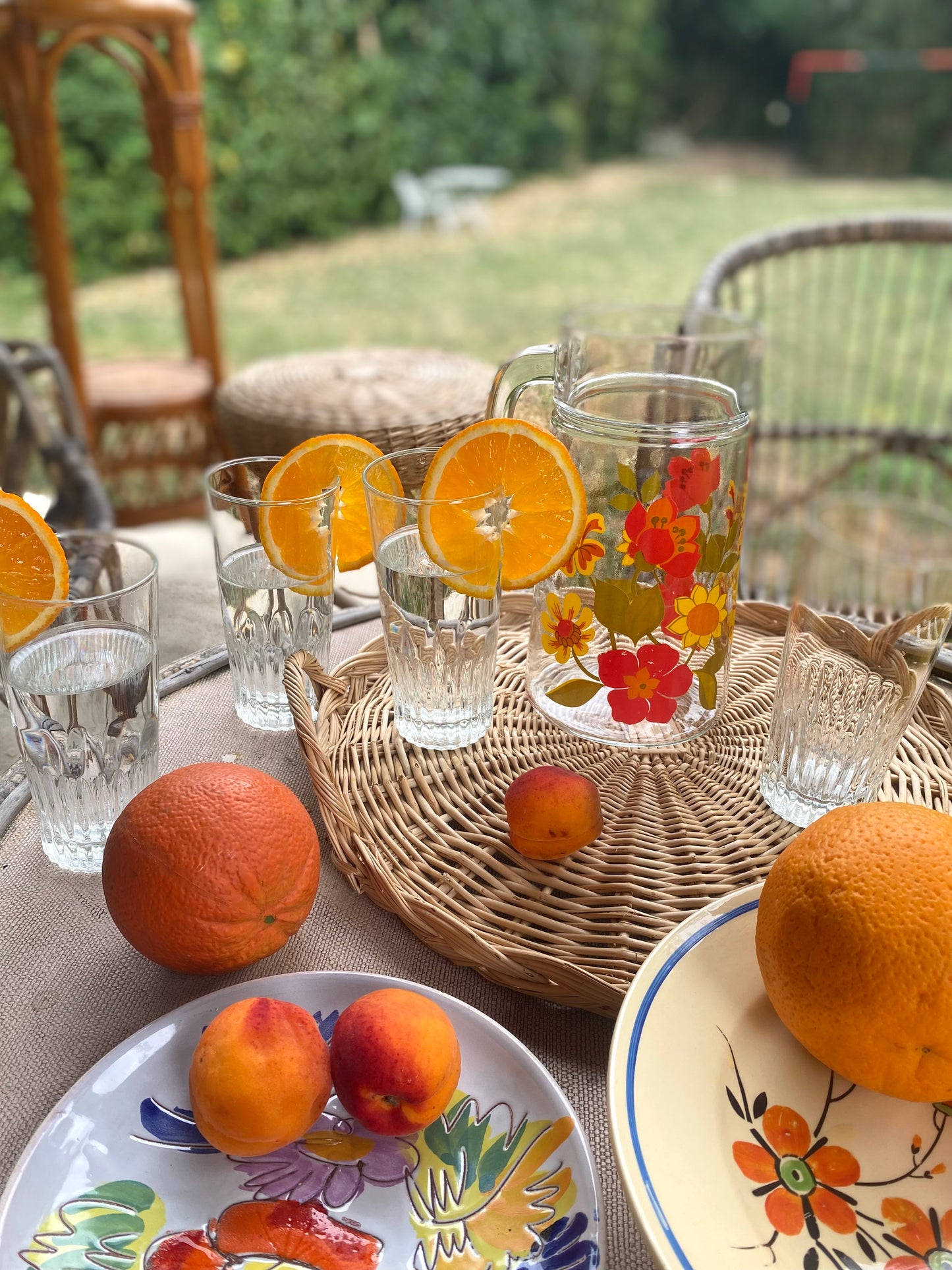 Service à orangeade 70’s