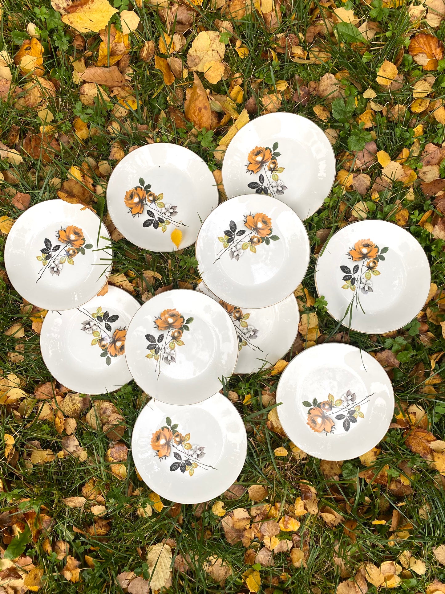 Assiettes à dessert anciennes