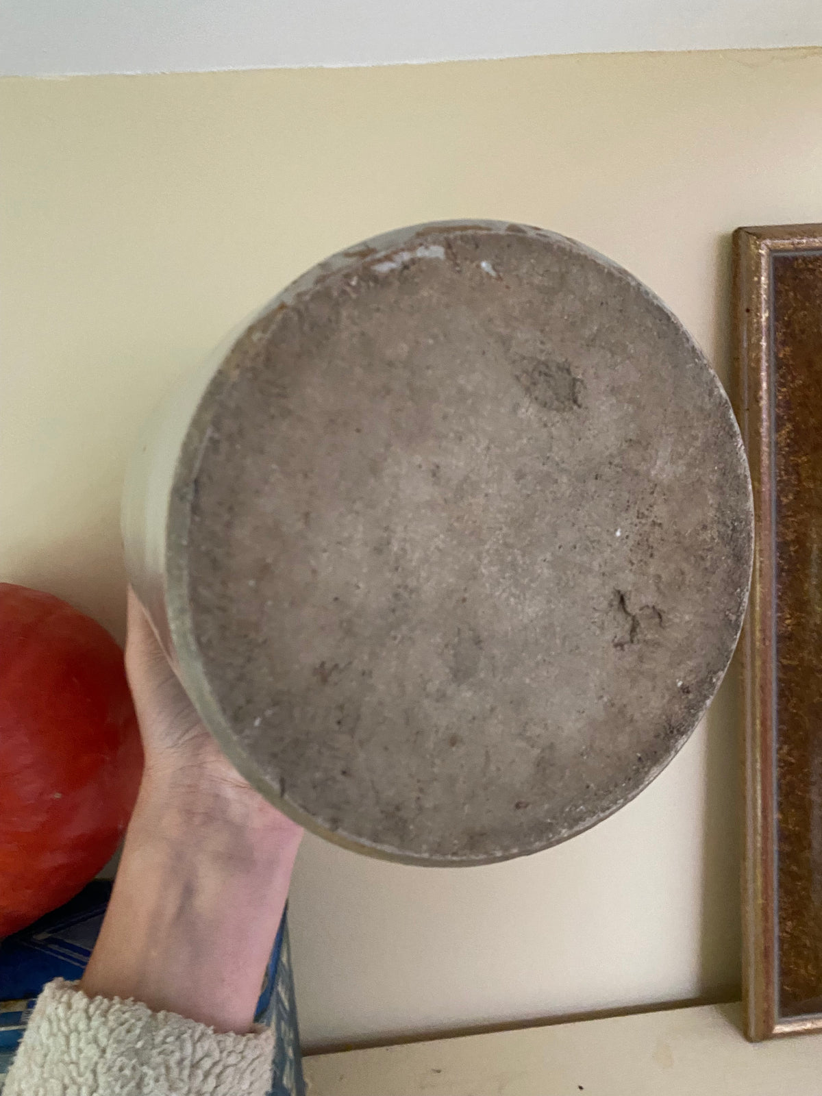 Pot en grès vernissé gris, début XXe siècle