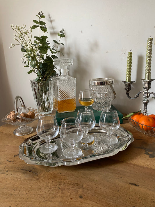 Service à digestif en cristal ancien