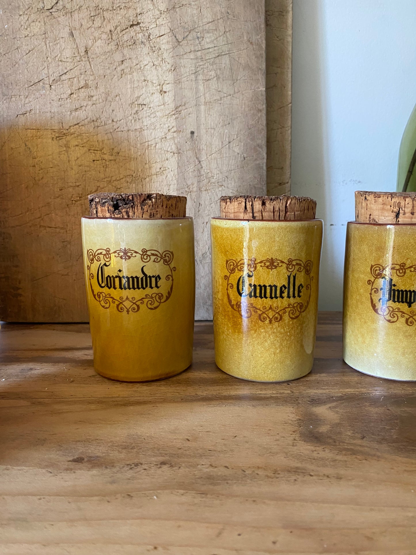 Série de pots à epices