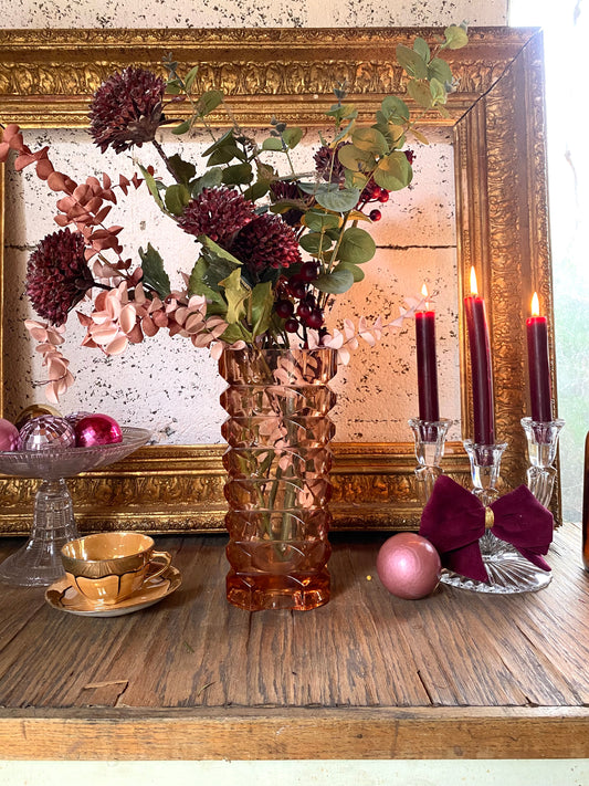 Vase Art Déco en Rosaline