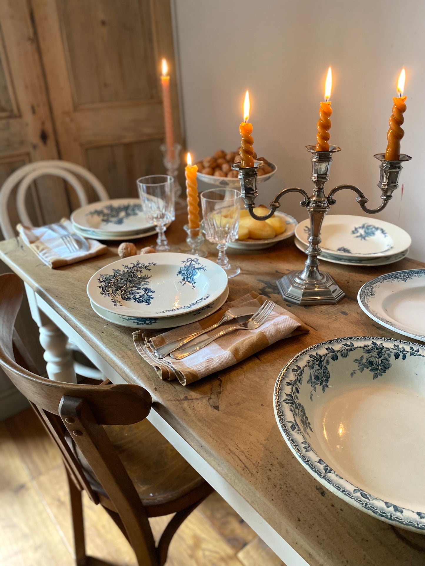 6 assiettes en faïence Terre de fer