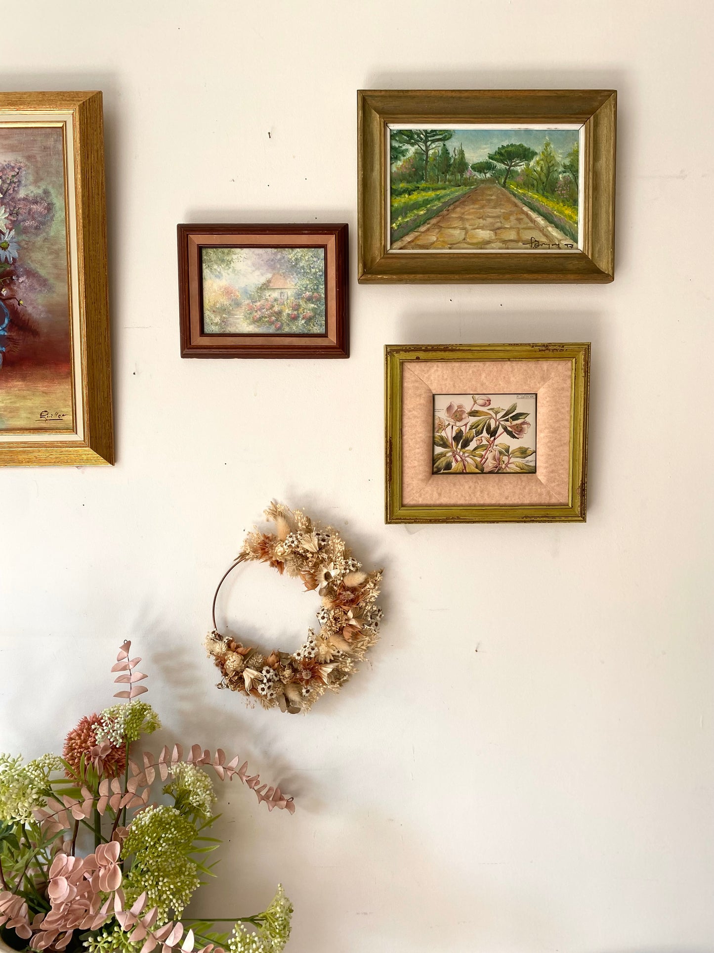 Trio de tableaux anciens