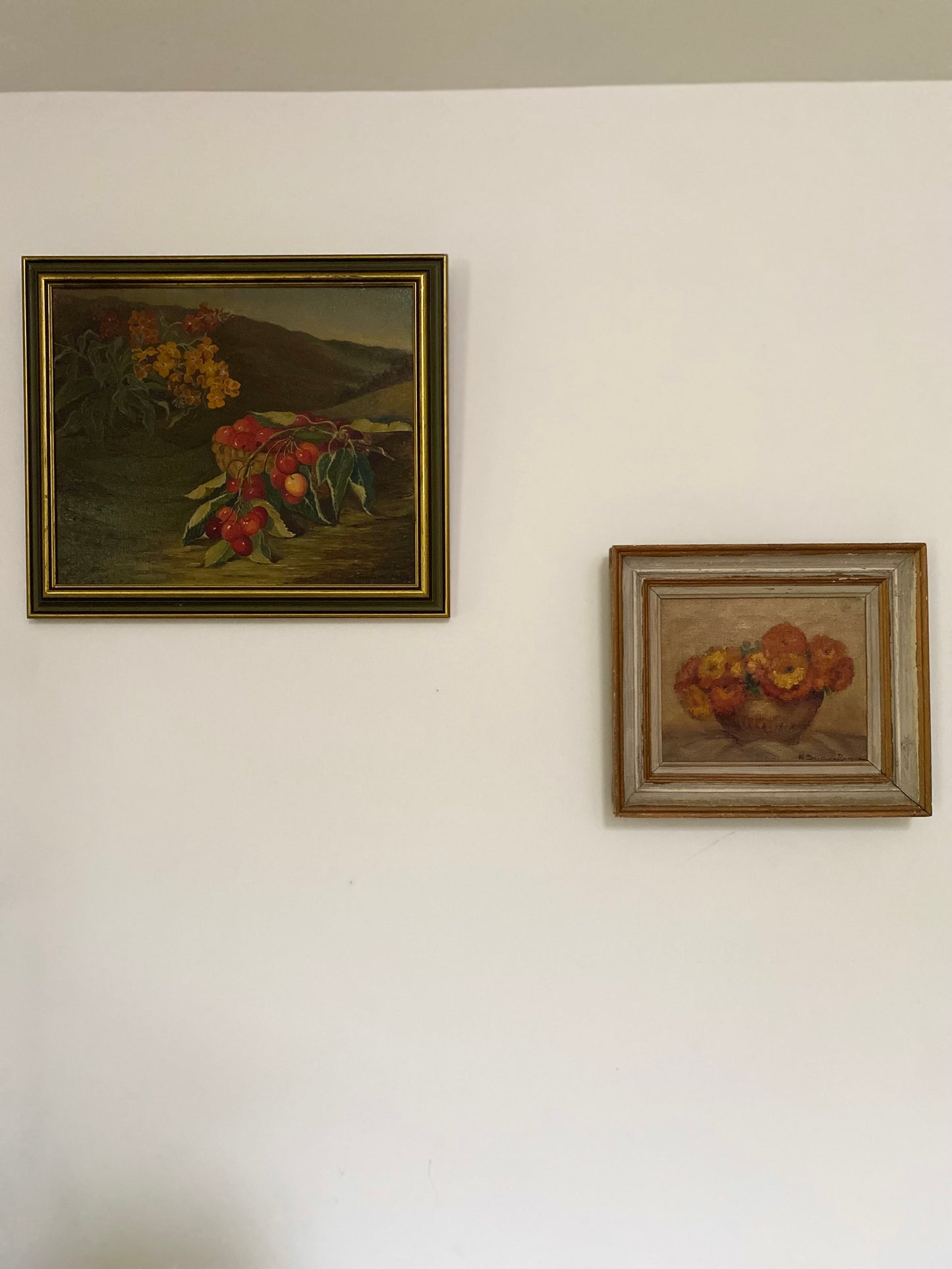 Nature morte à l’huile ancienne