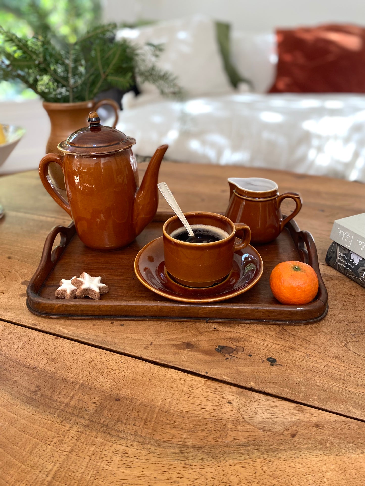 Service à thé en céramique vernissée