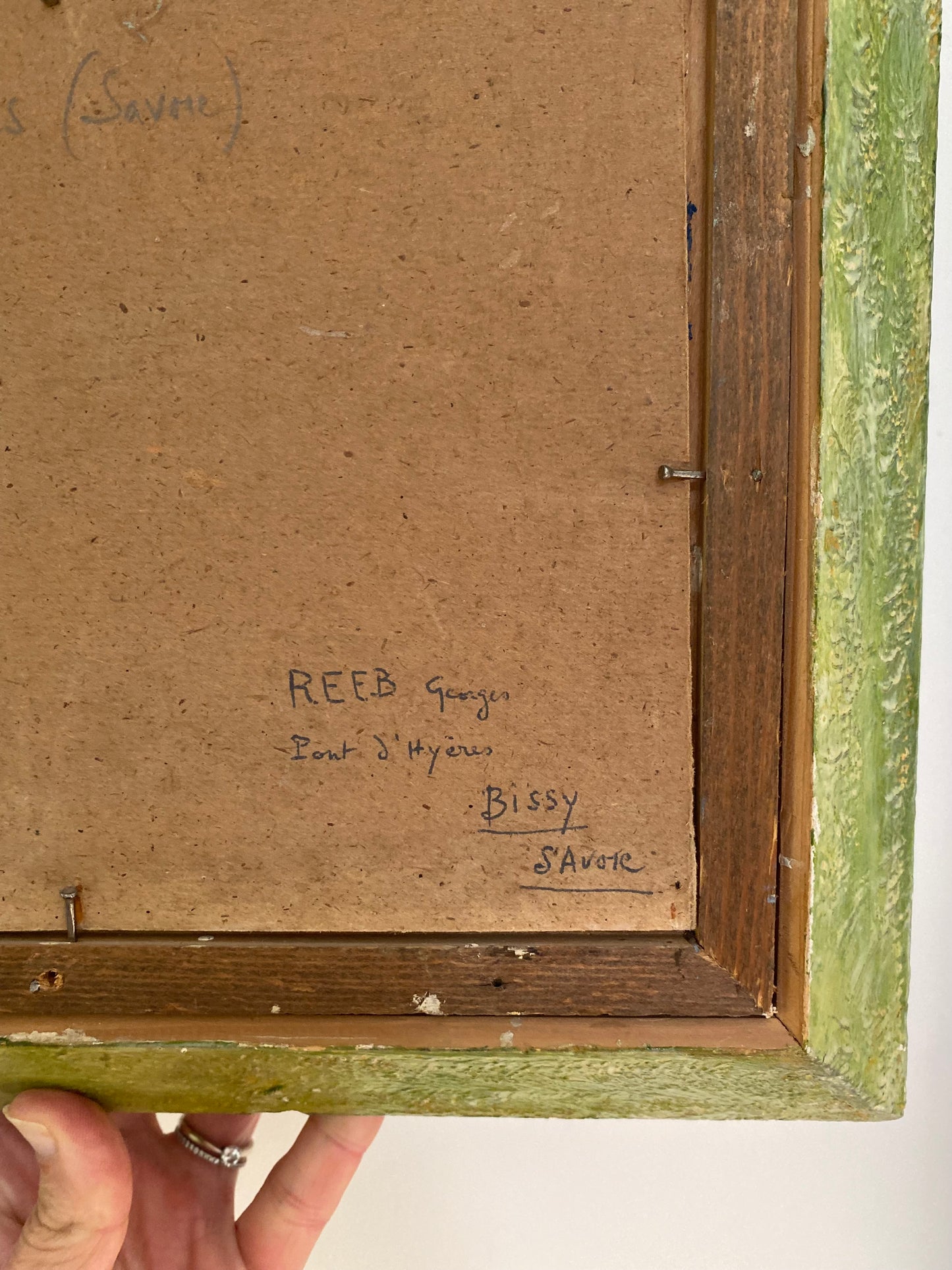 Tableau Huile sur Panneau - "Le Lac de Tignes" par Georges REEB - Savoie