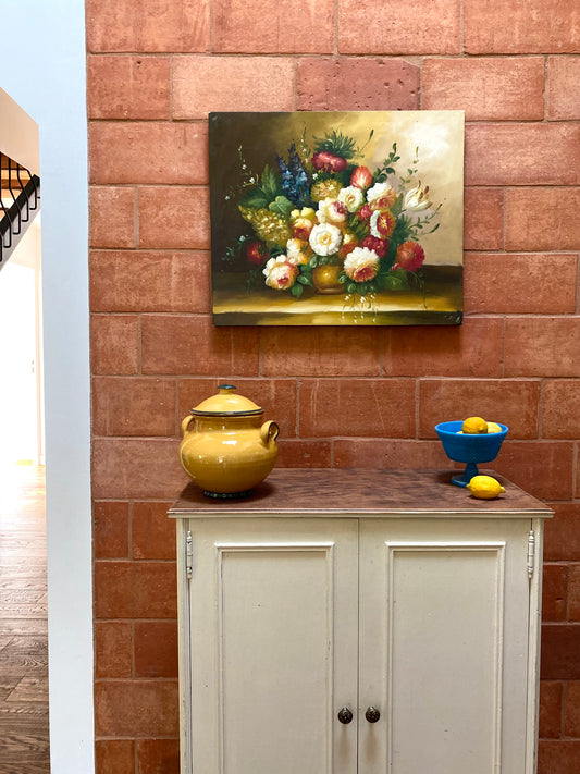 Huile sur toile ancienne