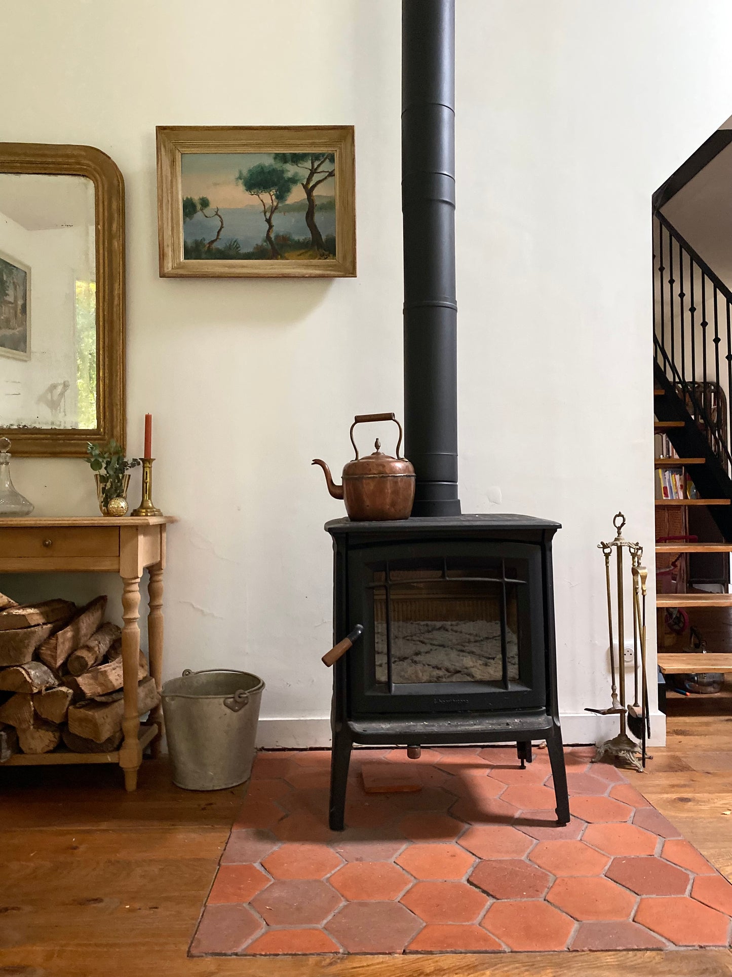 Peinture à l’huile ancienne de la première moitié du XXe siècle