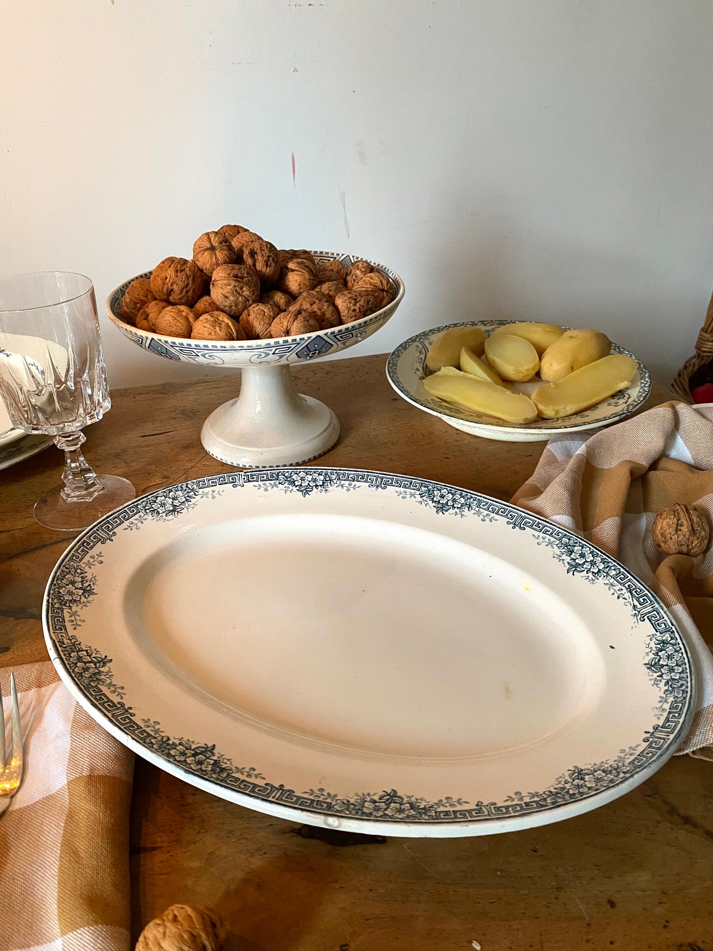 Plat de service ovale Terre de fer