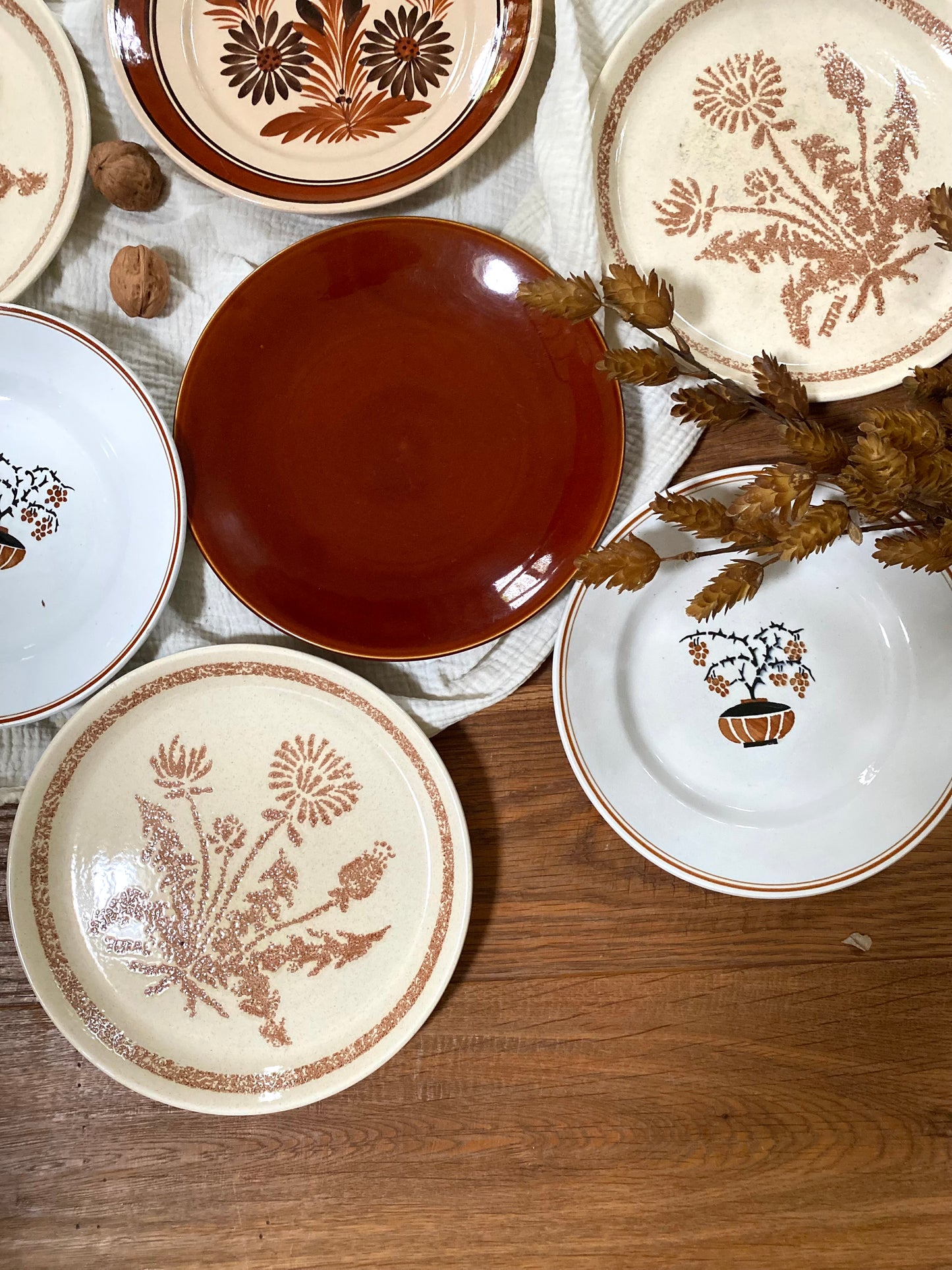 Assiettes anciennes dépareillées