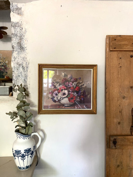 Huile sur toile ancienne encadrée
