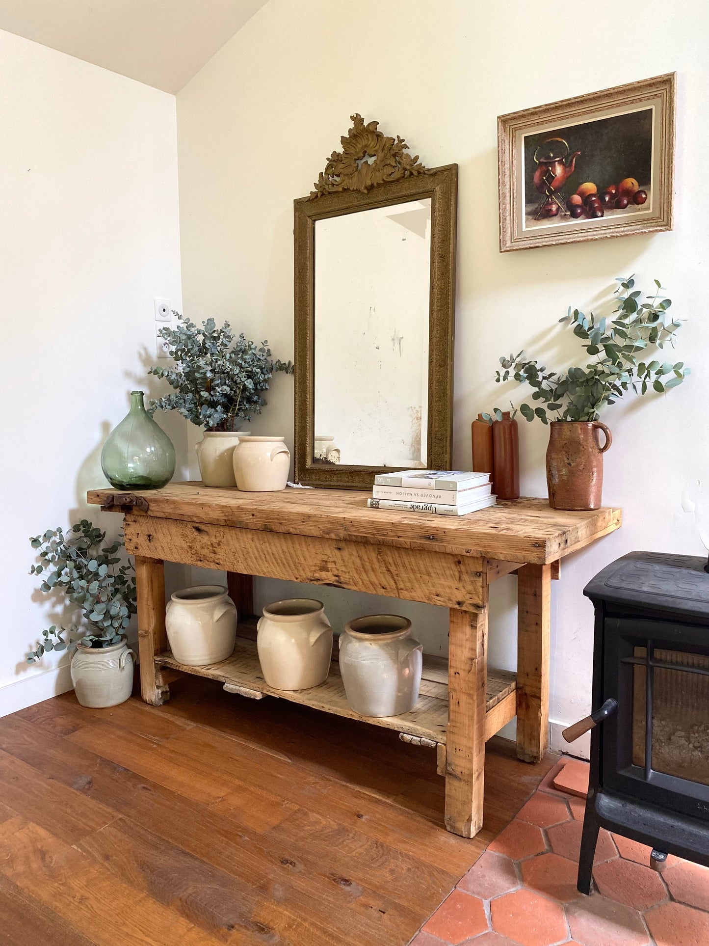 Grand miroir ancien baroque