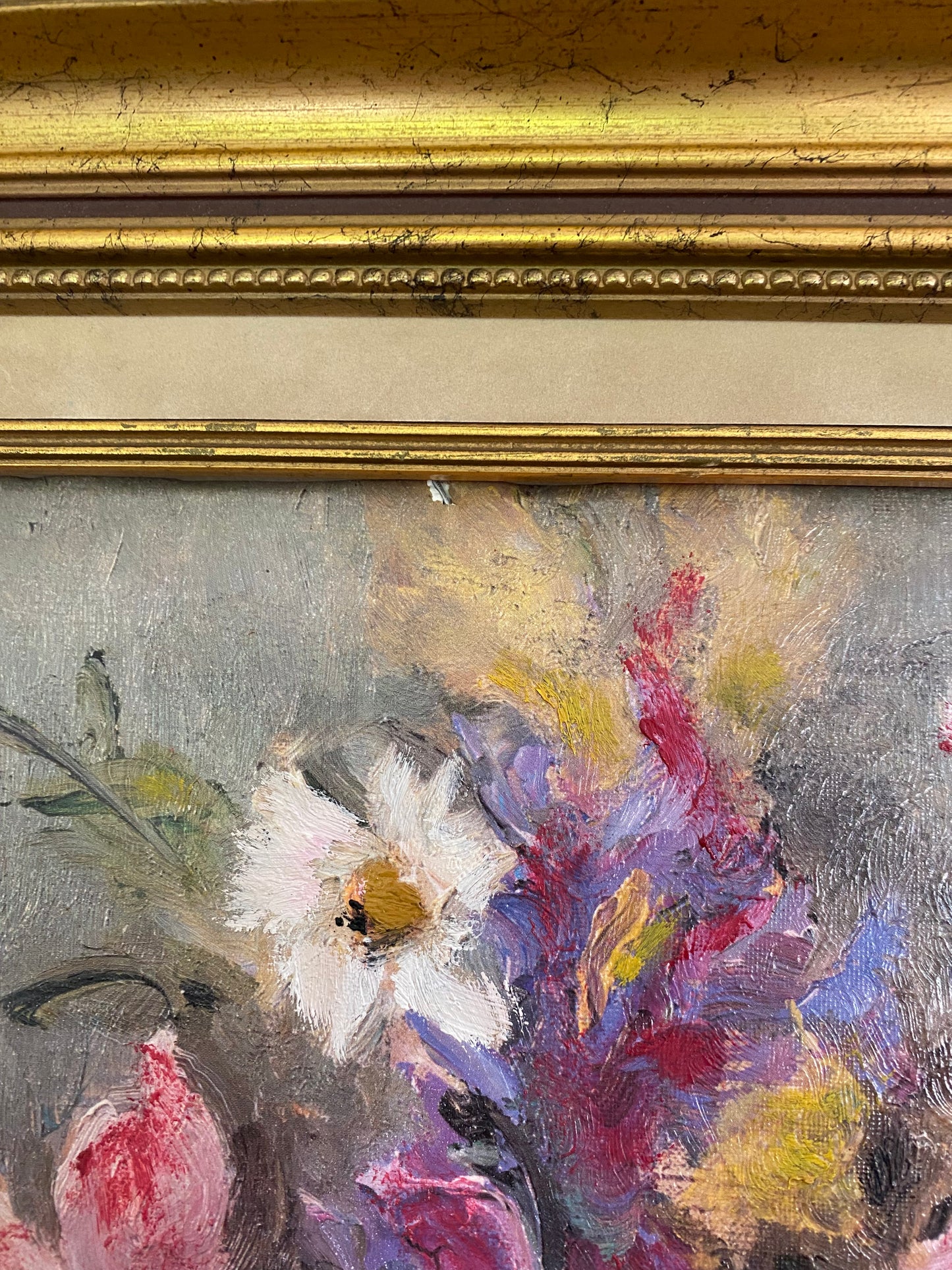 Nature Morte aux Fleurs – Huile sur Toile – Années 50/60