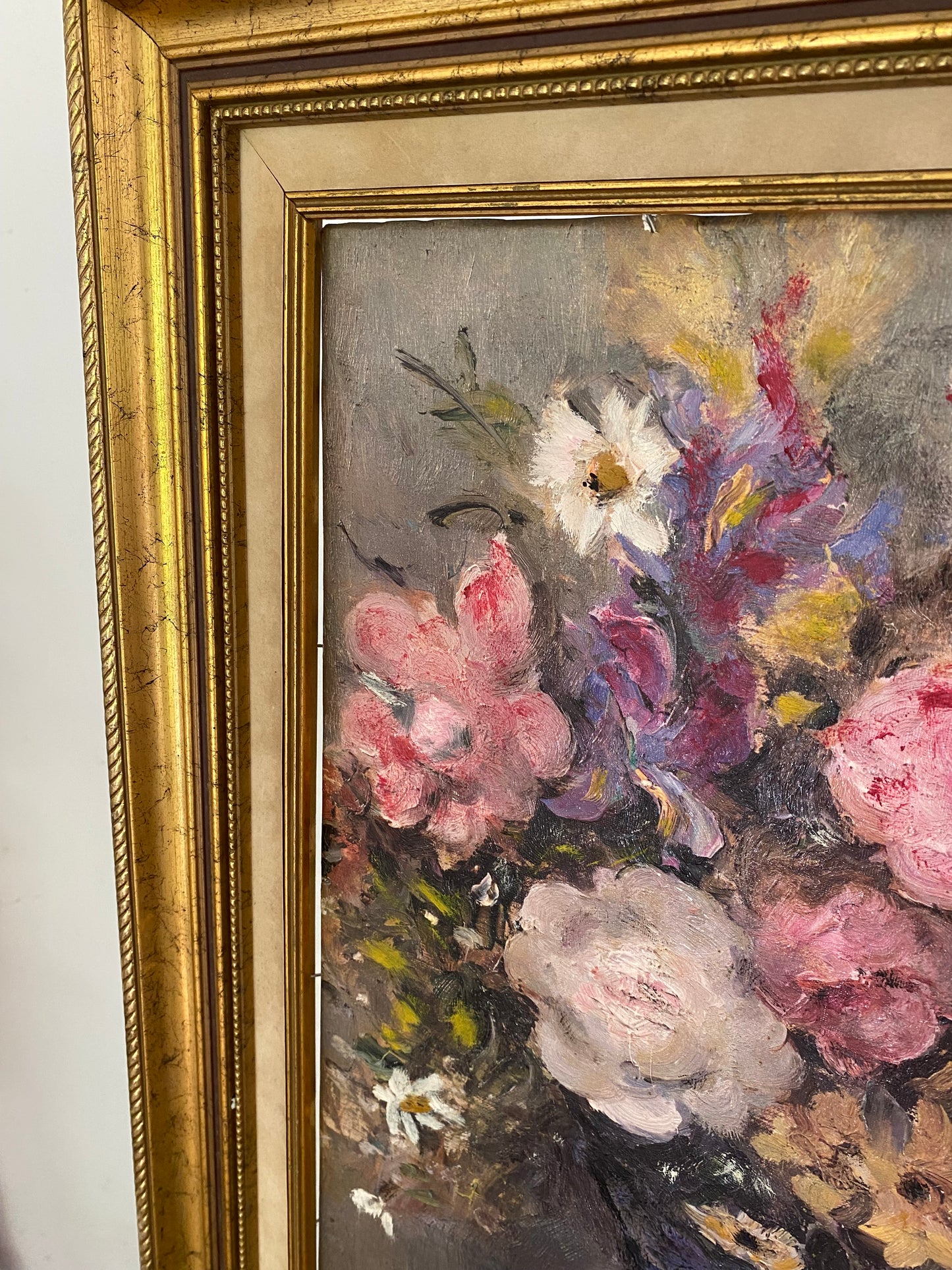 Nature Morte aux Fleurs – Huile sur Toile – Années 50/60