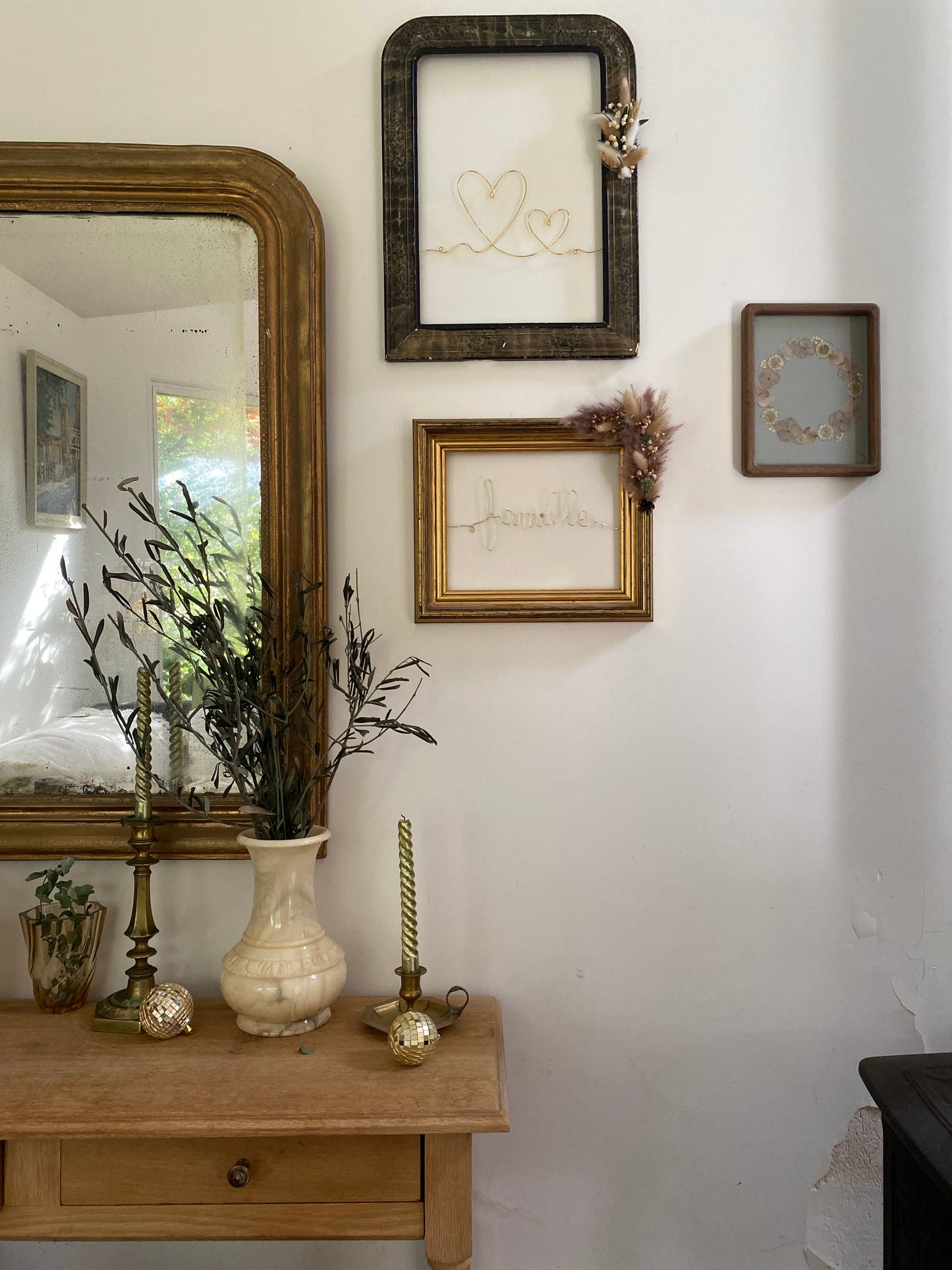 Cadre ancien décoré