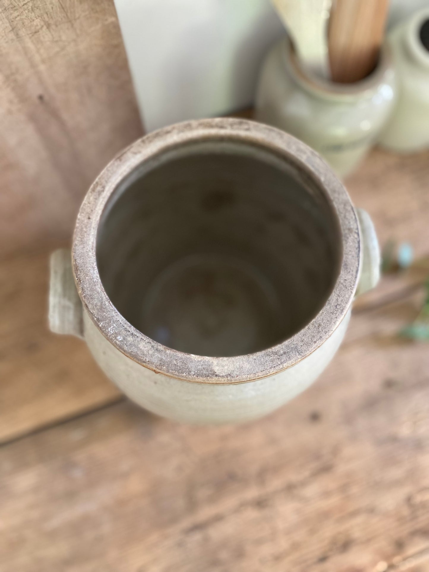 Pot à graisse ancien en grès