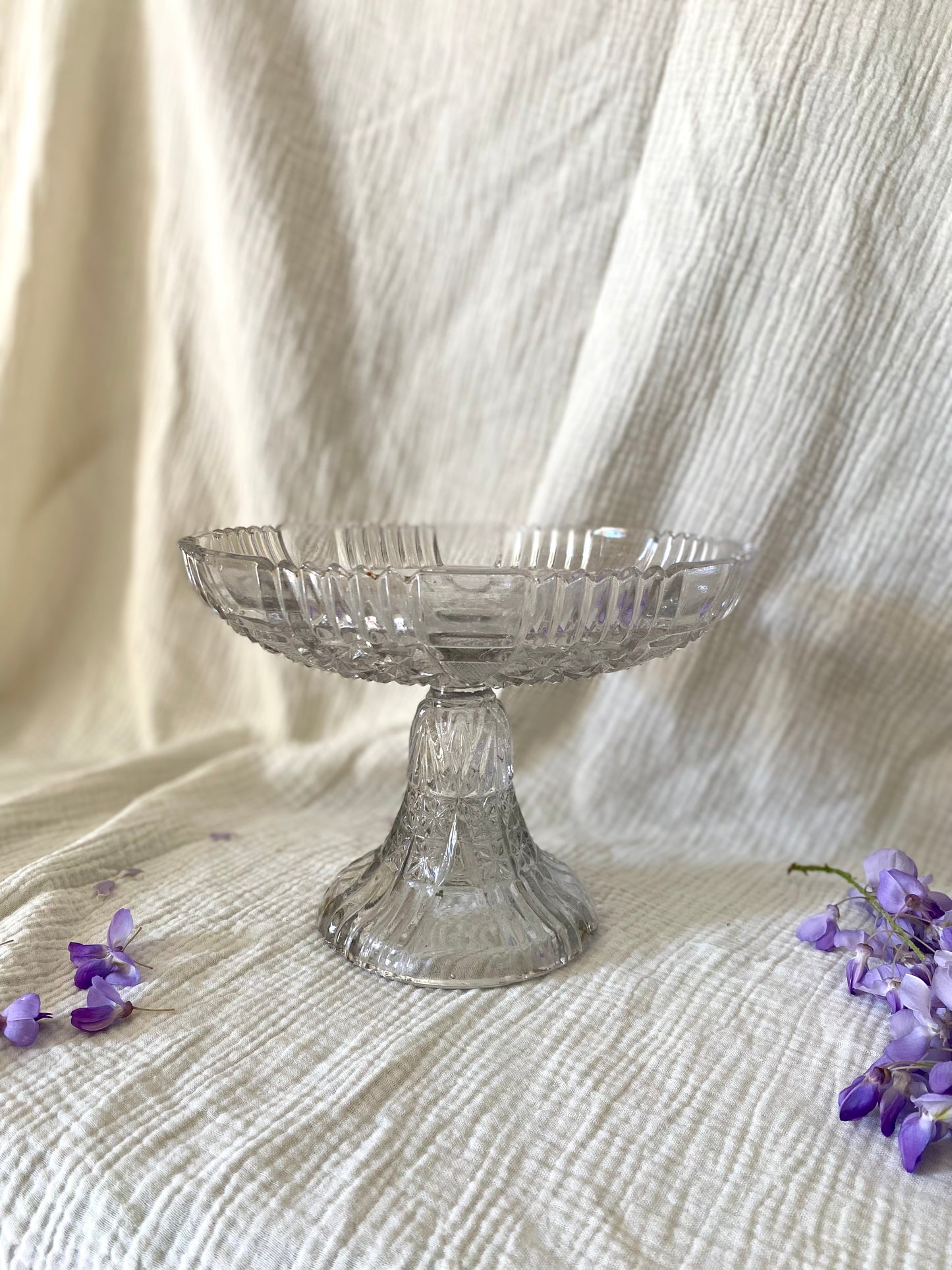 Compotier en Verre Moulé – 1940