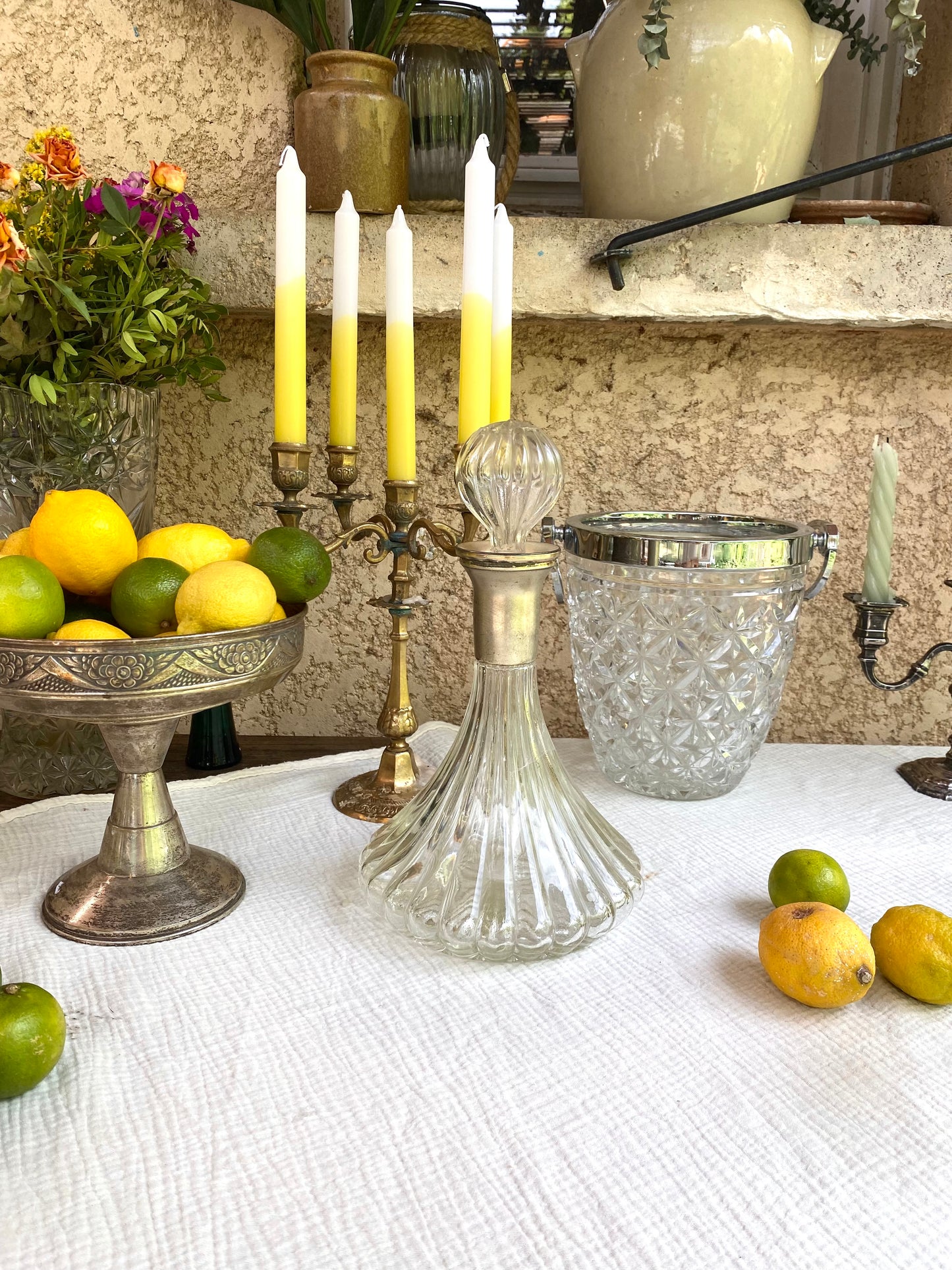 Carafe en verre vintage