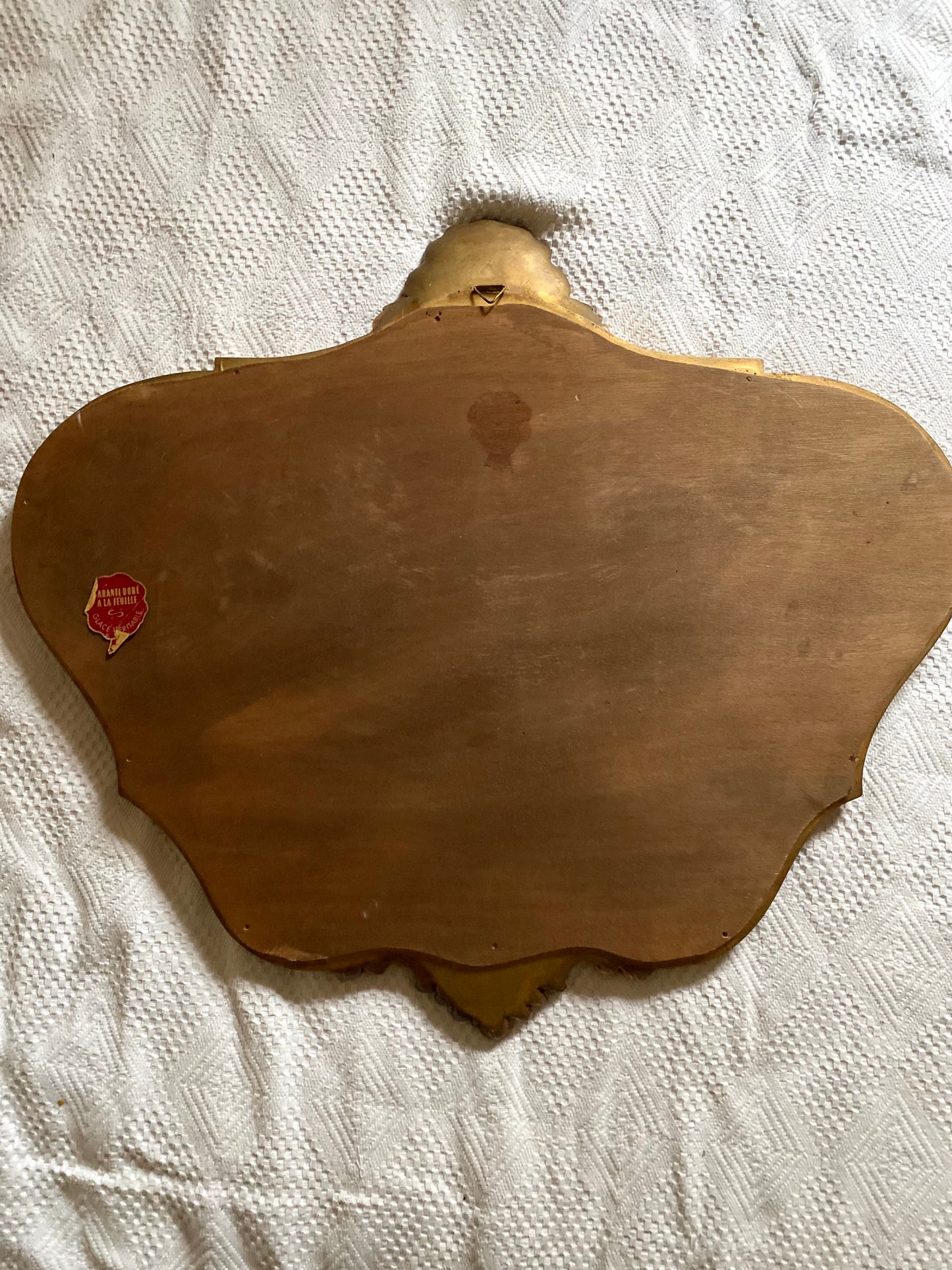 Miroir baroque ancien à coquille