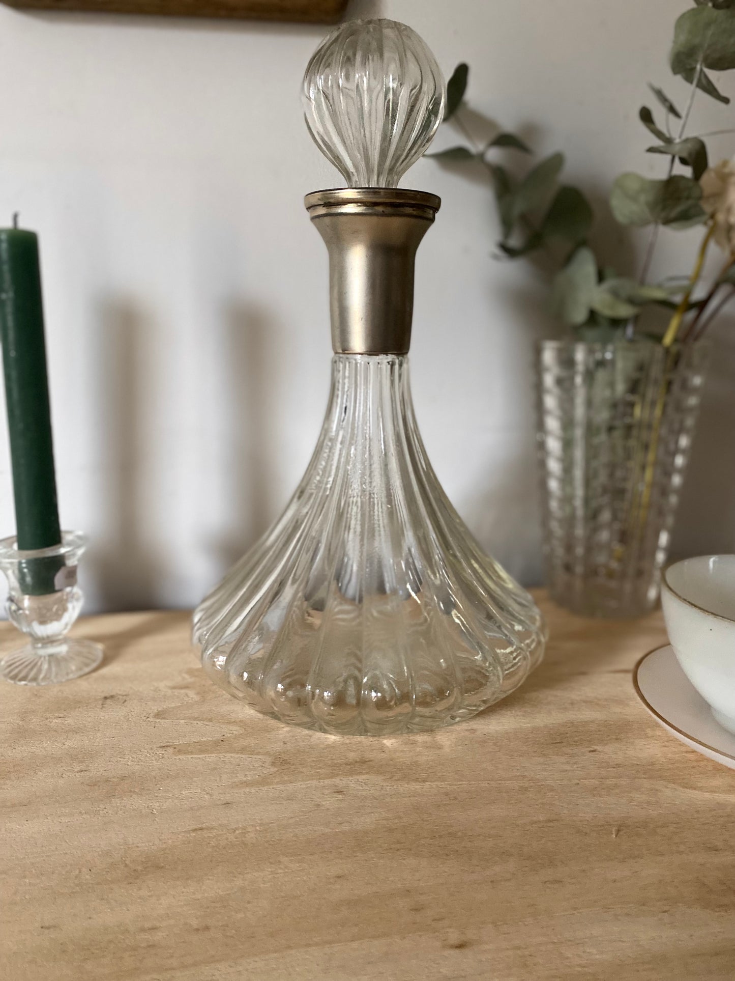 Carafe en verre vintage