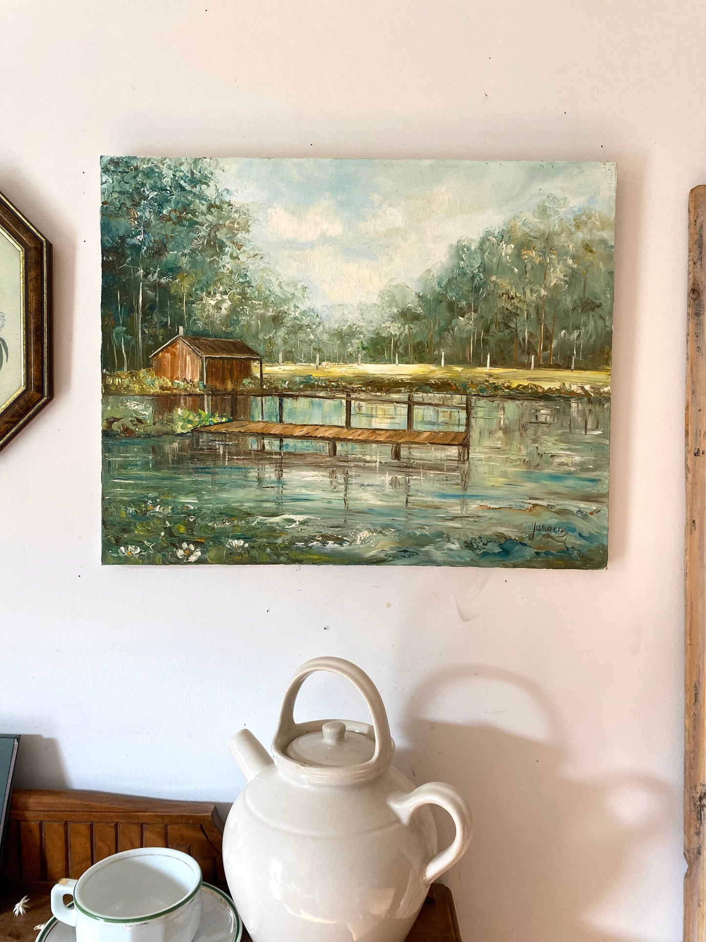 Huile sur toile vintage