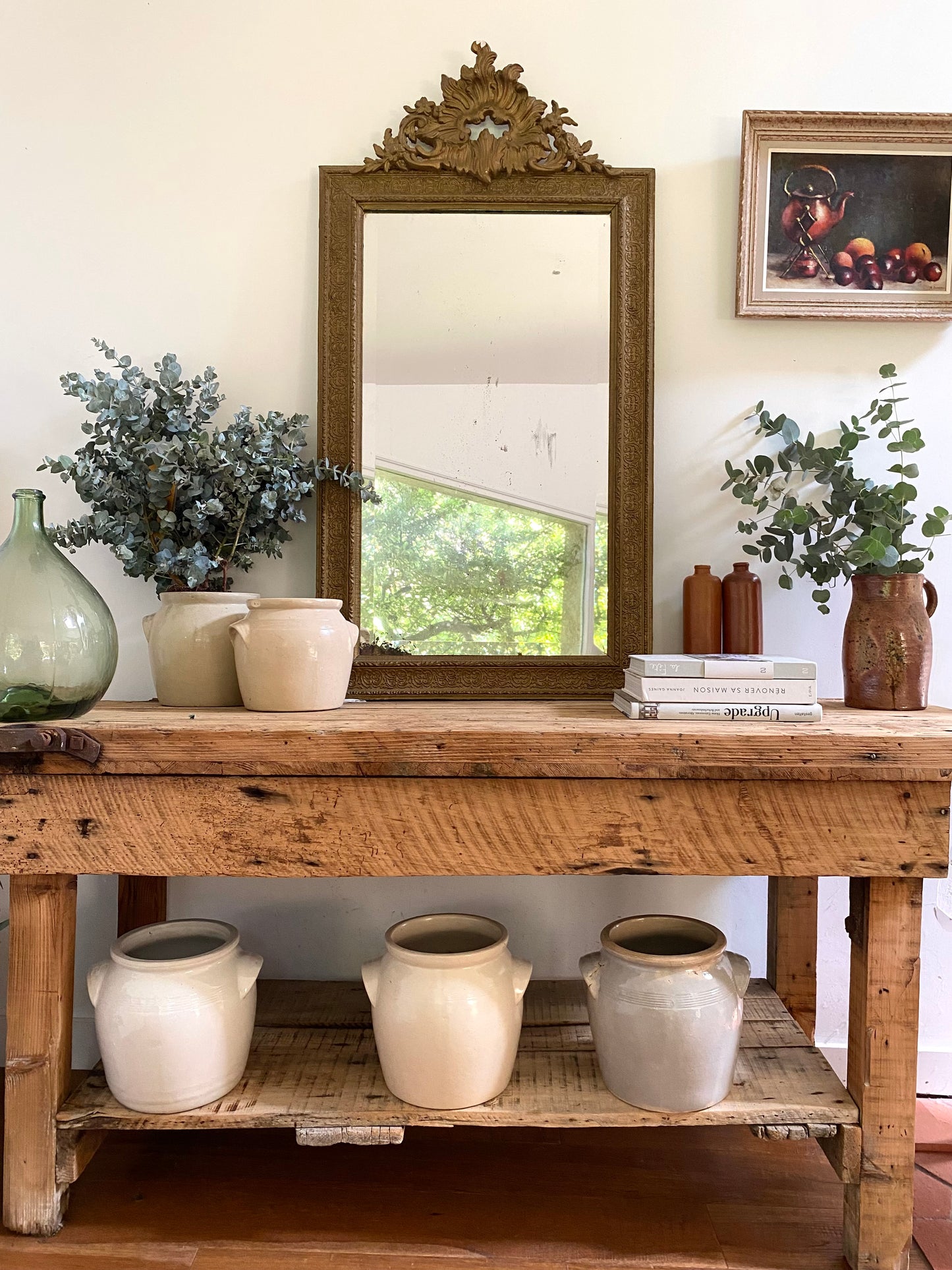 Grand miroir ancien baroque